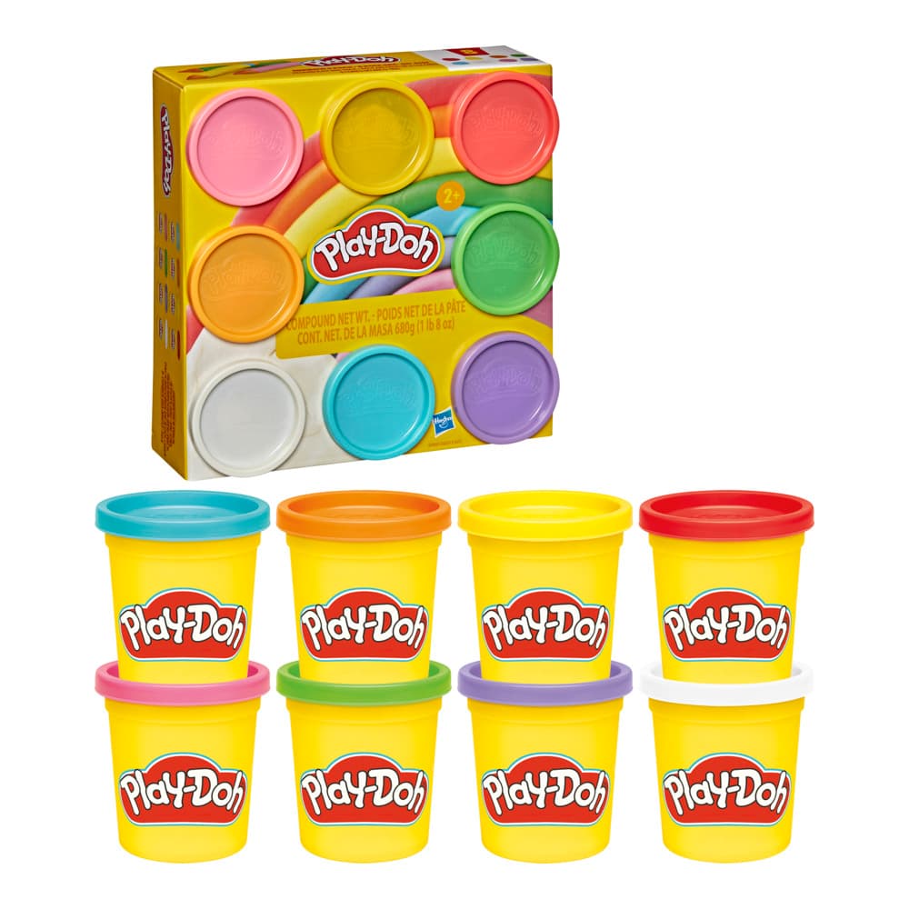 Hasbro - Play-Doh 8er-Pack Knete 8 Farben je 85 g, sortiert, keine freie Auswahl