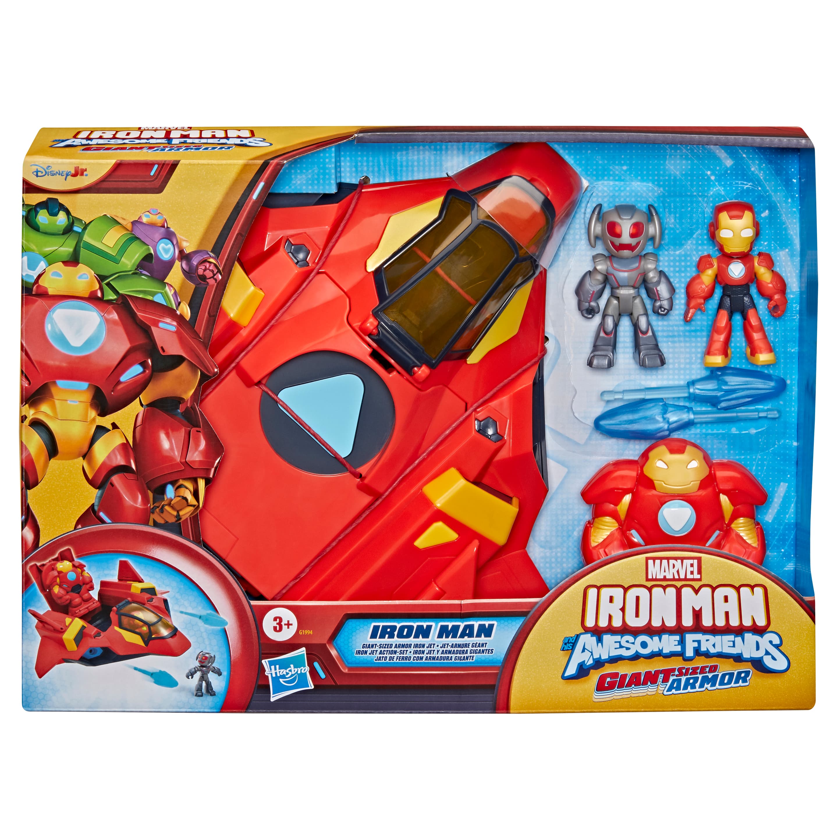 Hasbro Disney Jr. Serie Marvel's Iron Man und seine fantastischen Freunde Iron Jet Action-Set