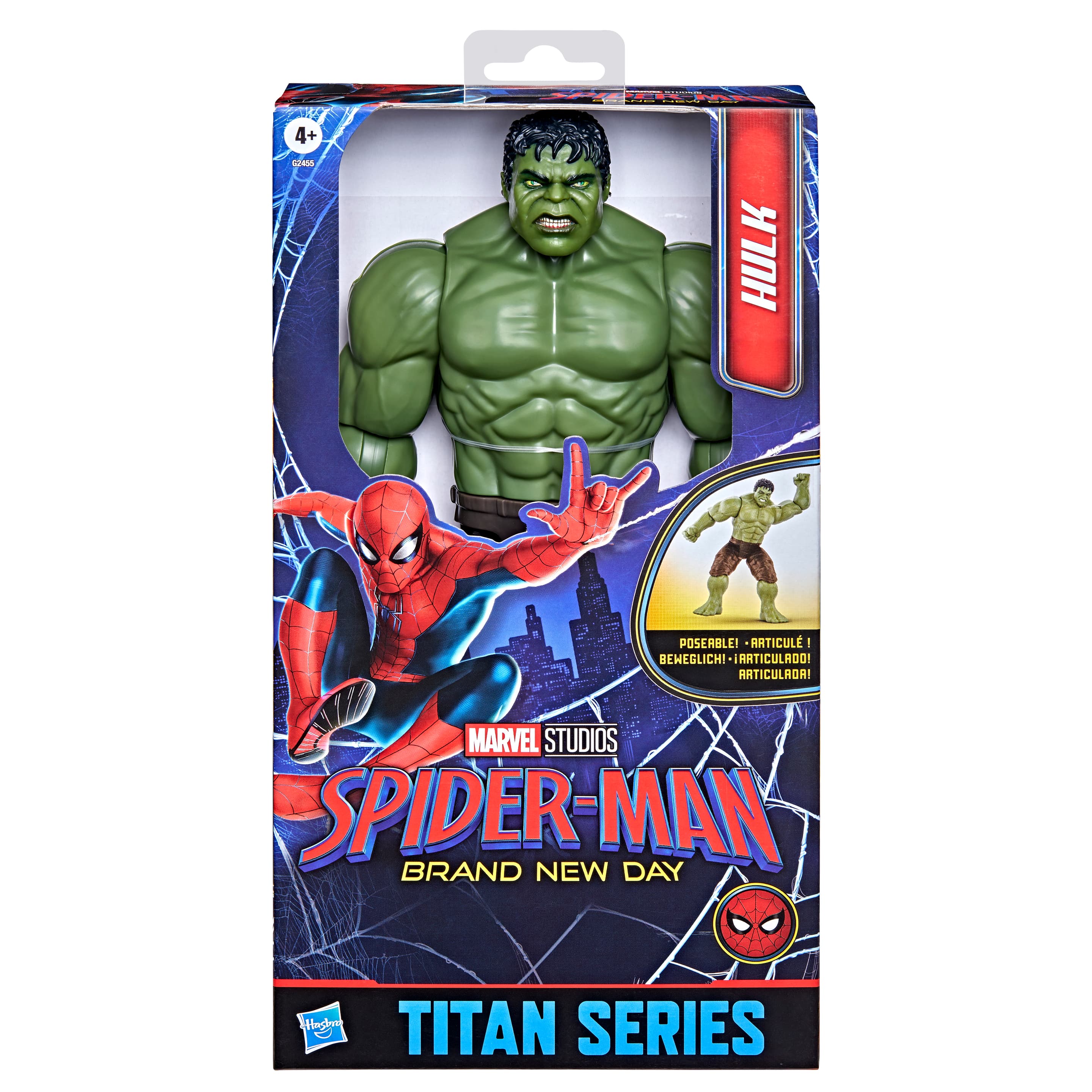Marvel Spider-Man Titan Series Hulk Actionfigur beweglich 30 cm