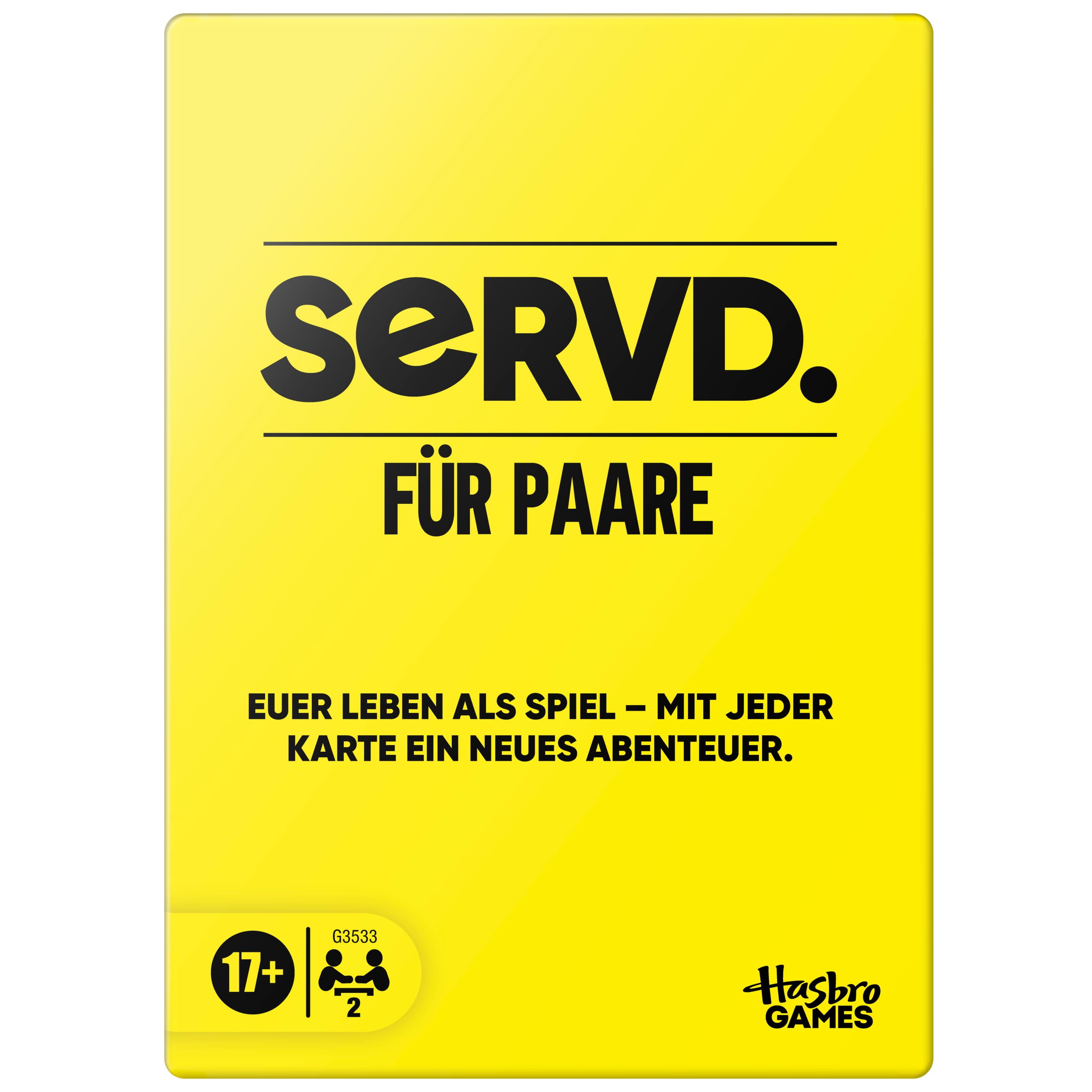 Hasbro Gaming SERVD Für Paare Kartenspiel für 2 Spieler ab 17 Jahren