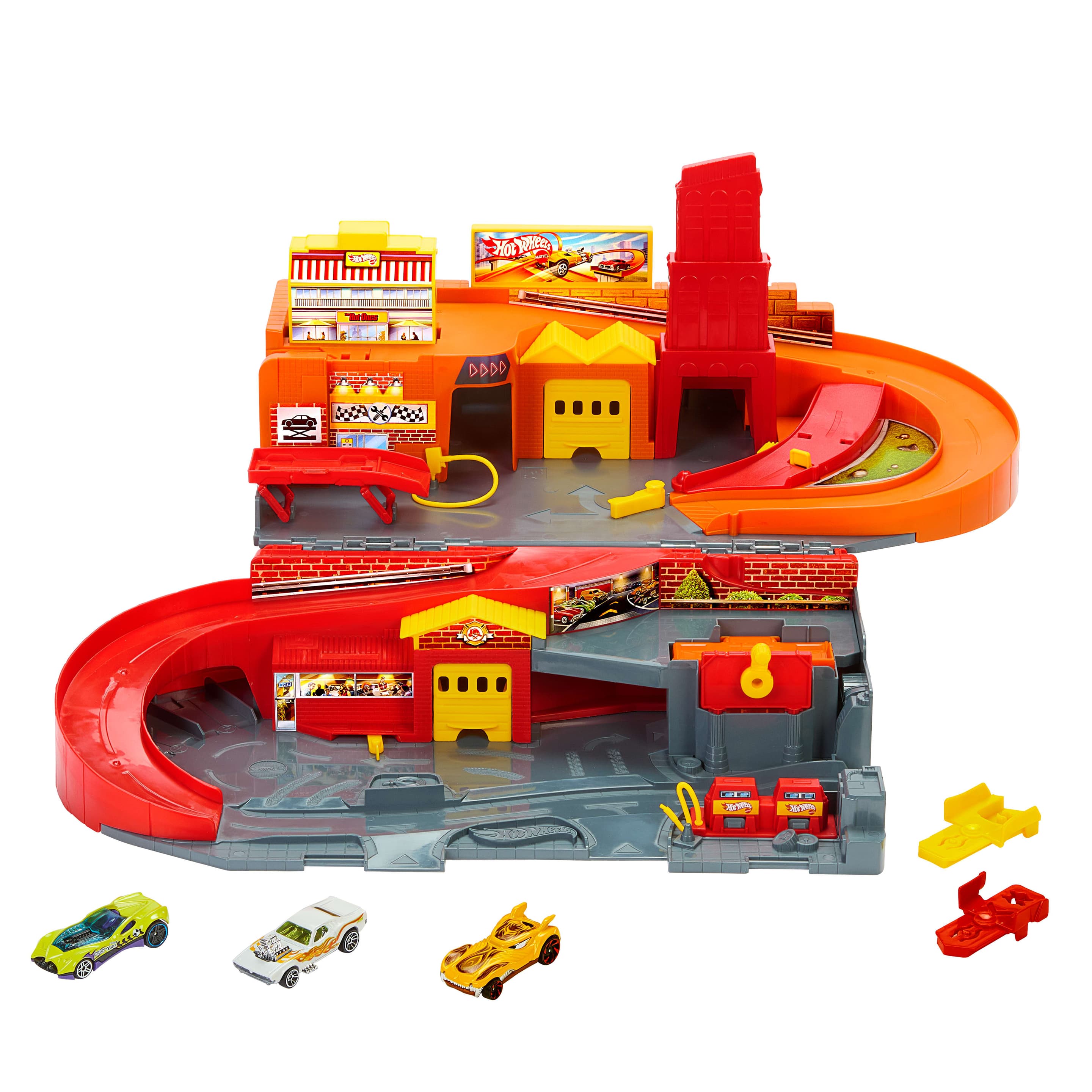 Hot Wheels Hot Ones Stop & Go Spielset