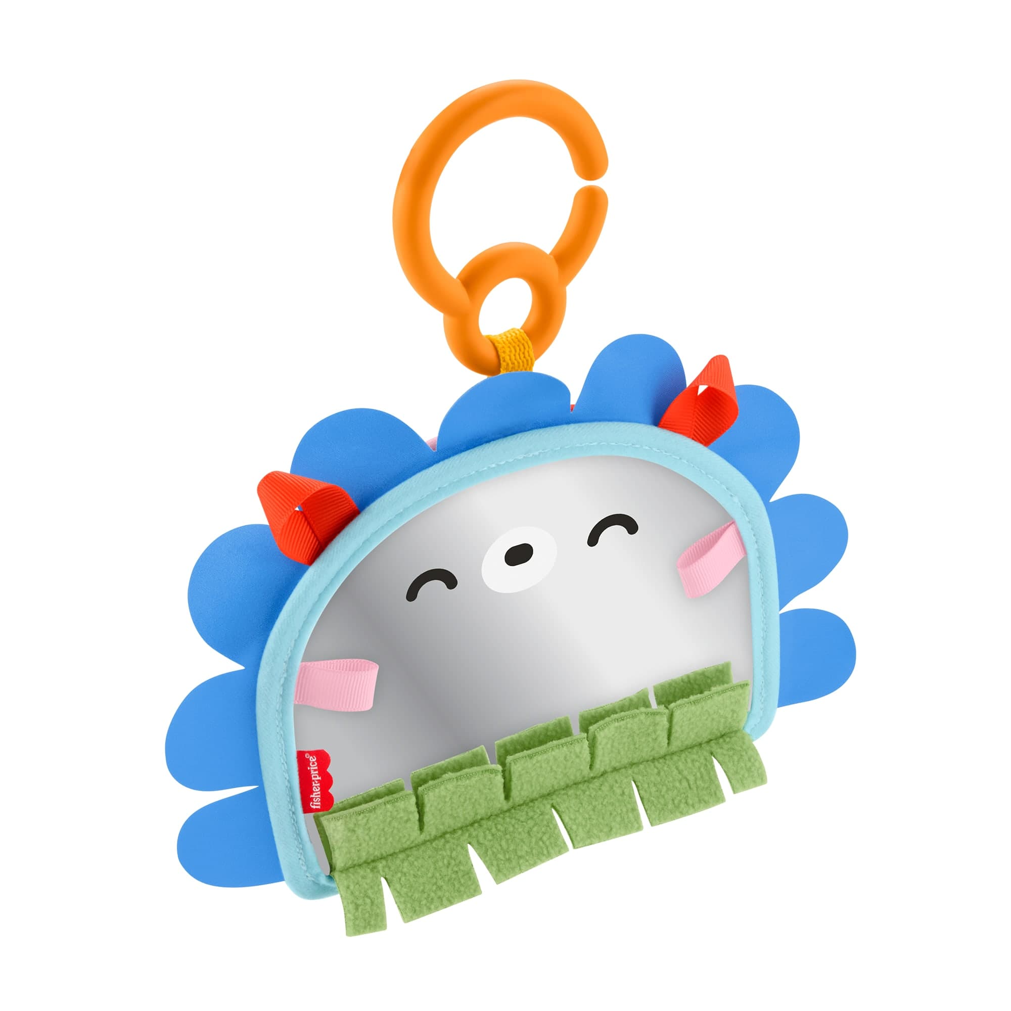 Fisher-Price Mini Entdecker-Spiegel Baby-Spielzeug zum Spielen in der Bauchlage mit sensorischen Aktivitäten für Neugeborene