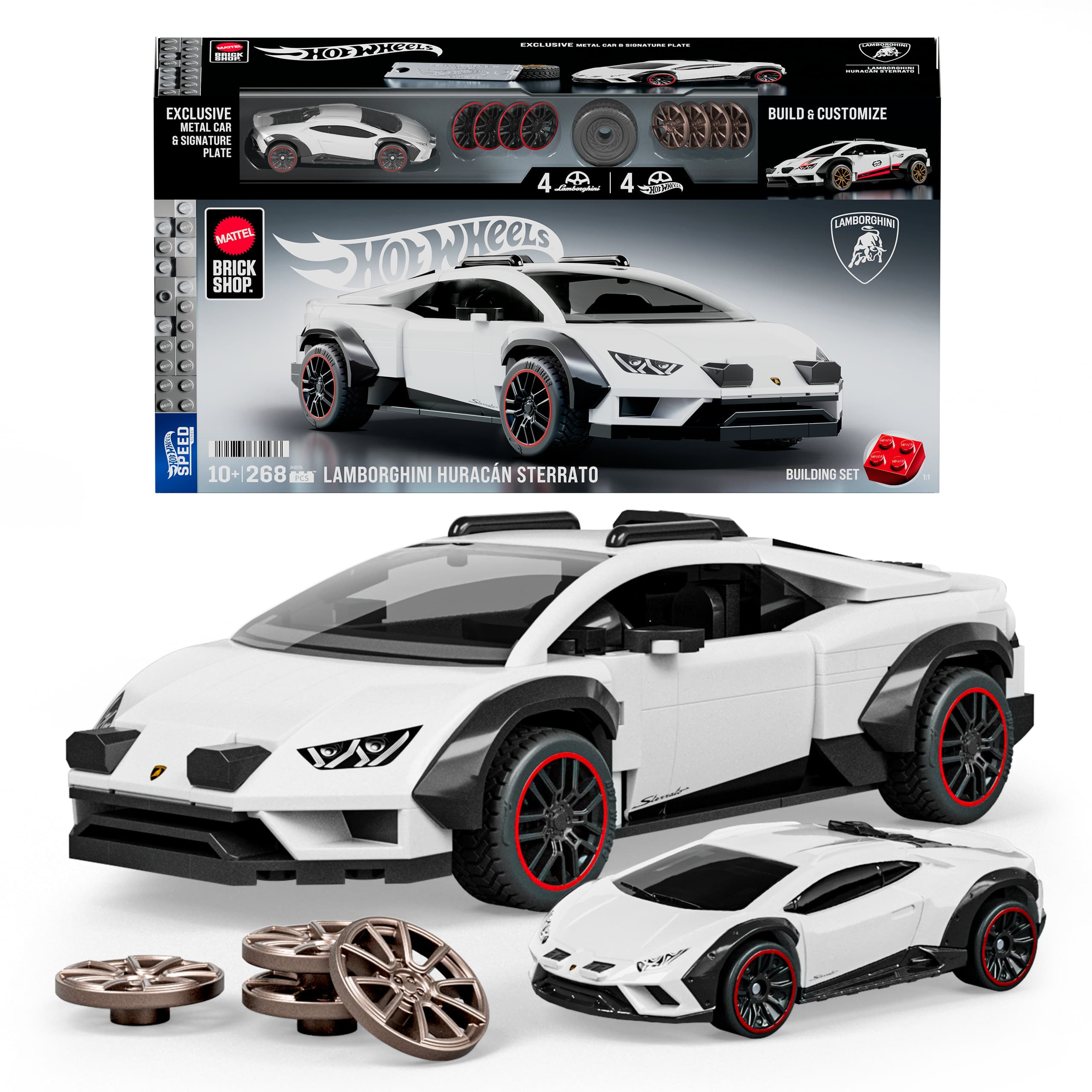 Mattel Brick Shop Hot Wheels Lamborghini Huracán Sterrato