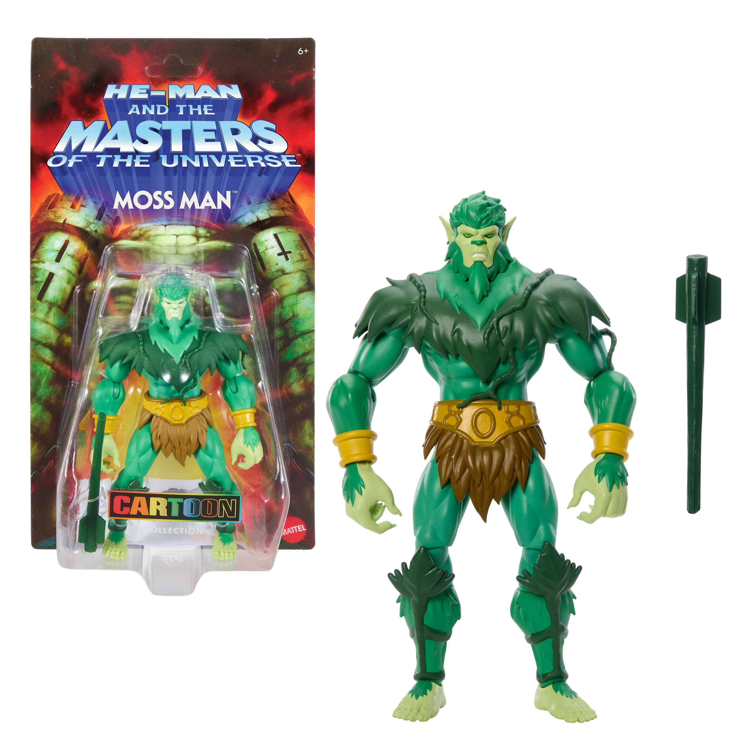 Masters of the Universe Origins 200X Moss Man aus der Cartoon-Kollektion, ca. 14 cm große Actionfigur, MOTU-Spielzeug