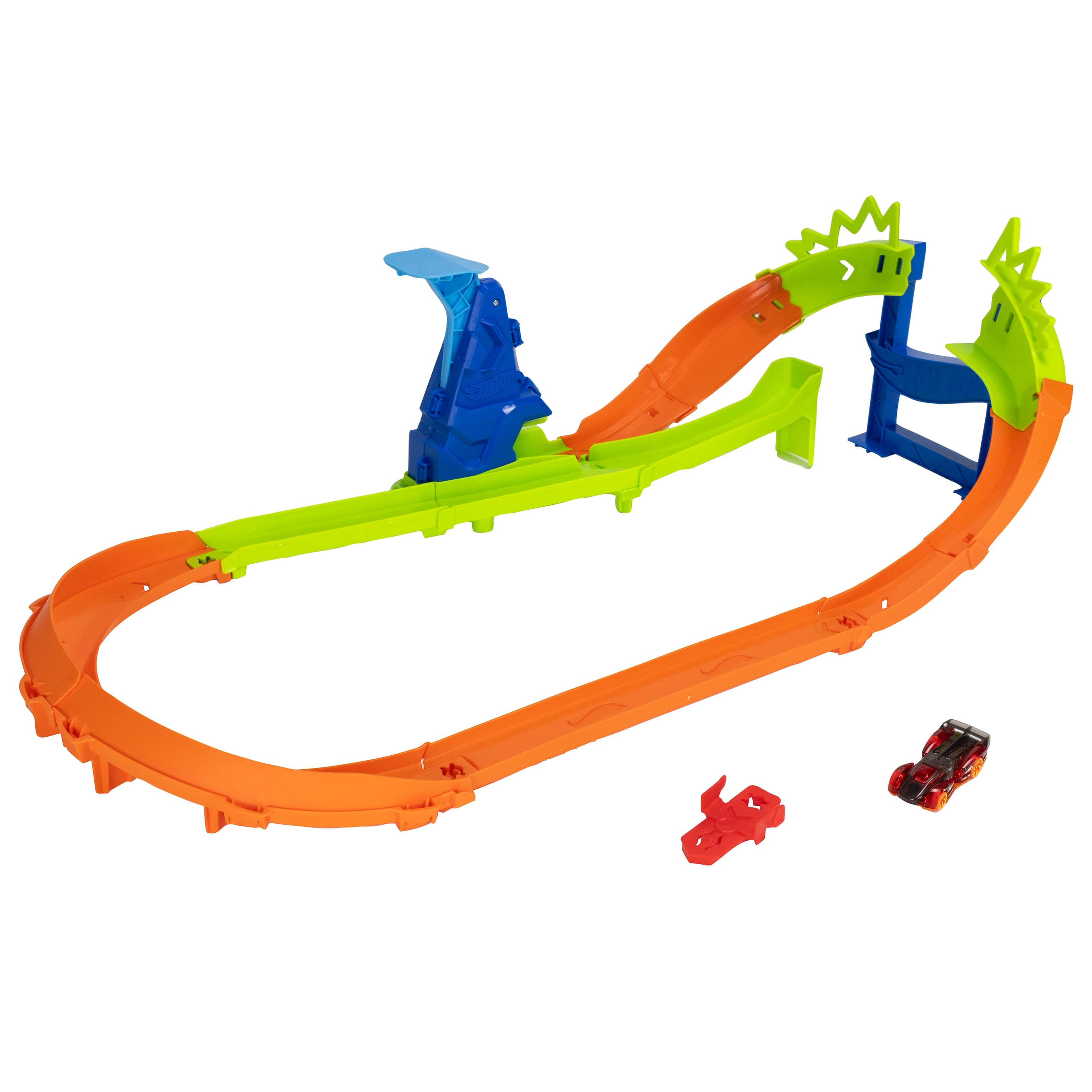 Hot Wheels Stunt Tracks Sprung-Rennstrecke