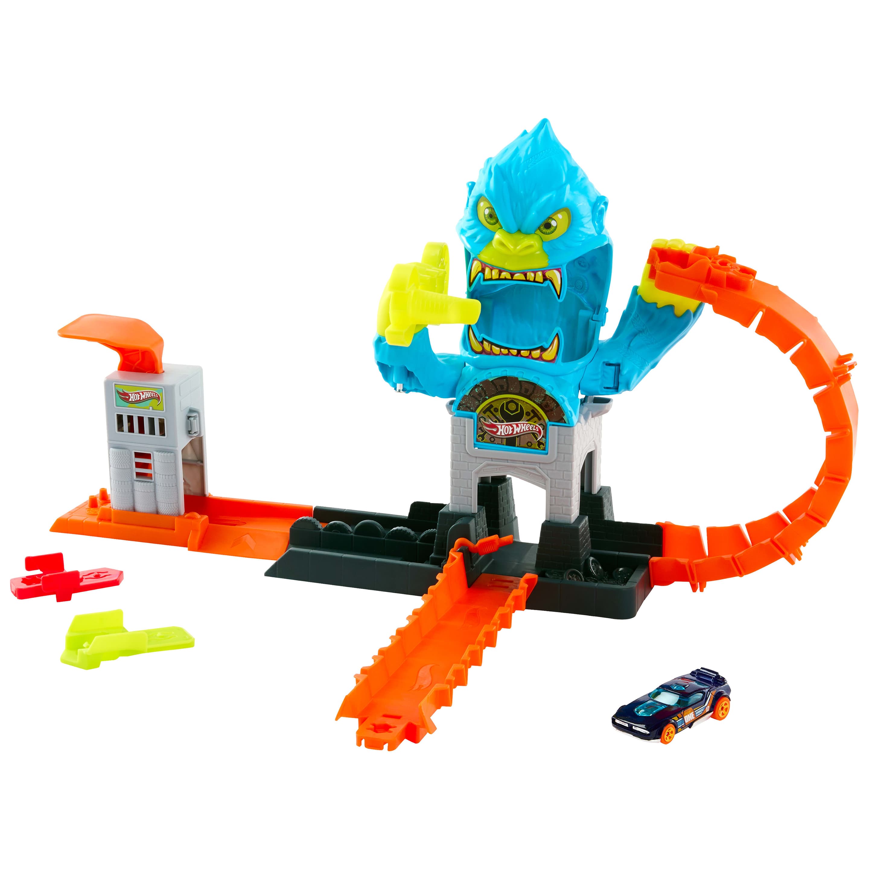 Hot Wheels City-Spielset „Gigantischer Gorilla-Angriff“