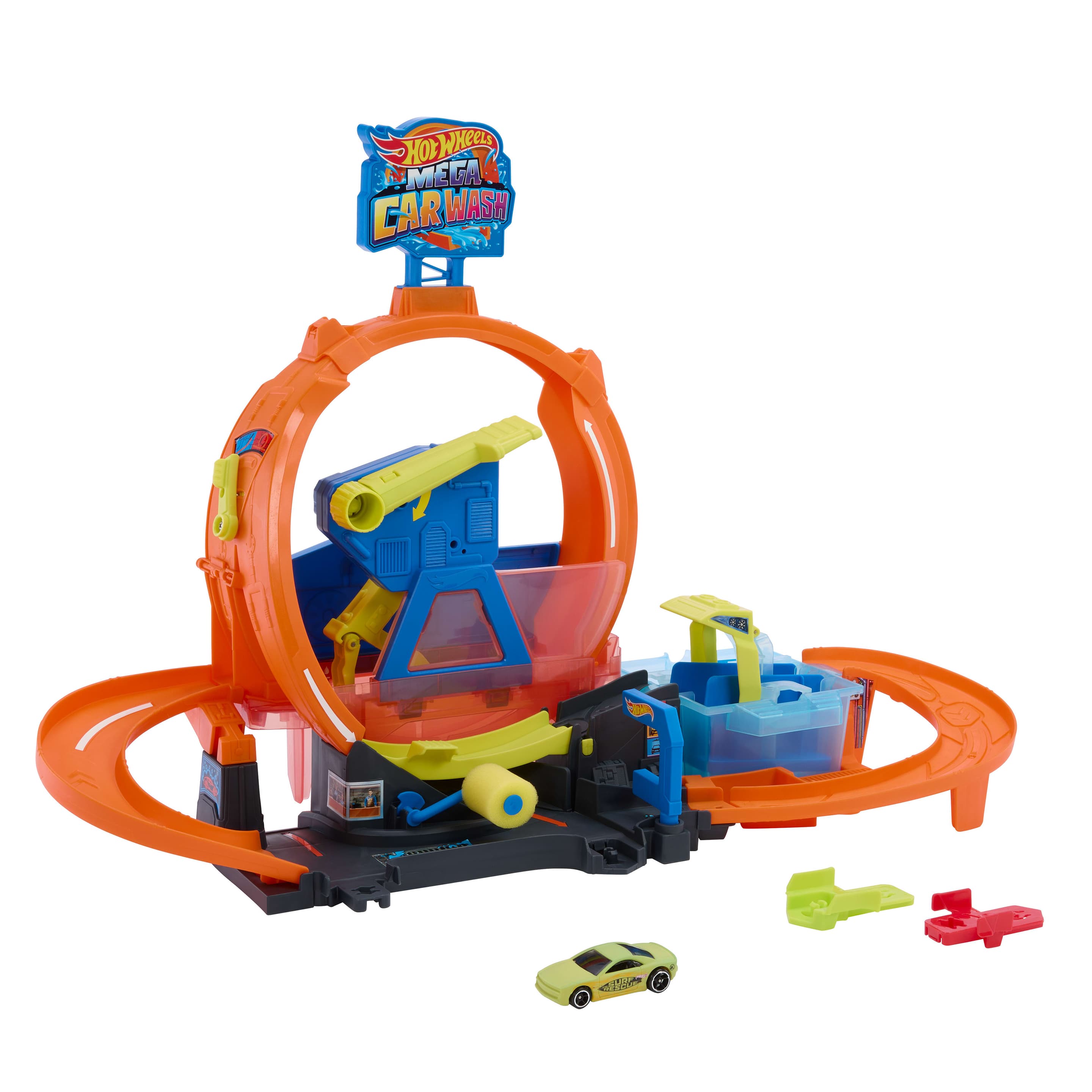 Hot Wheels City Mega Loop Autowaschanlage-Spielset