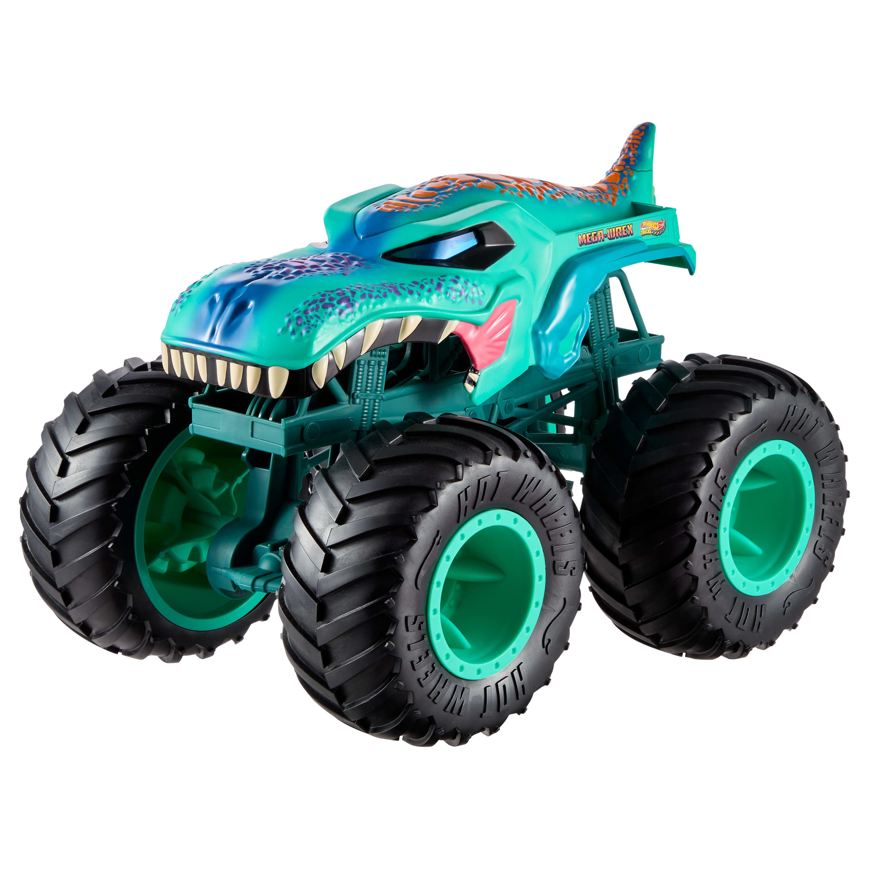 Hot Wheels Monster Trucks Colossal Mega-Wrex Spielzeugtruck, großes Fahrzeug mit großen Rädern