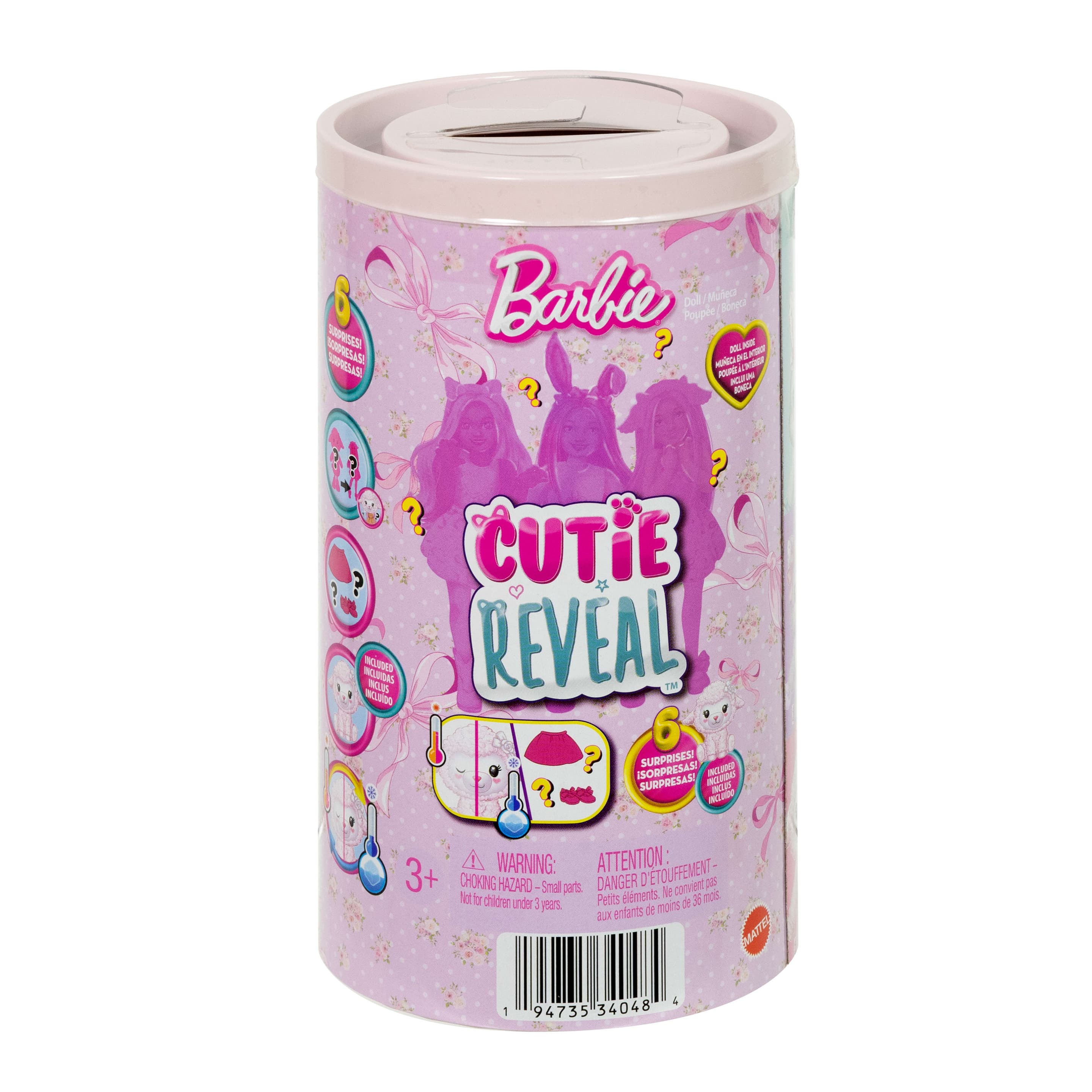 Barbie Cutie Reveal Glücksbärchis kleine Chelsea-Puppe und Zubehör, Serie 2 (Stile können abweichen.)