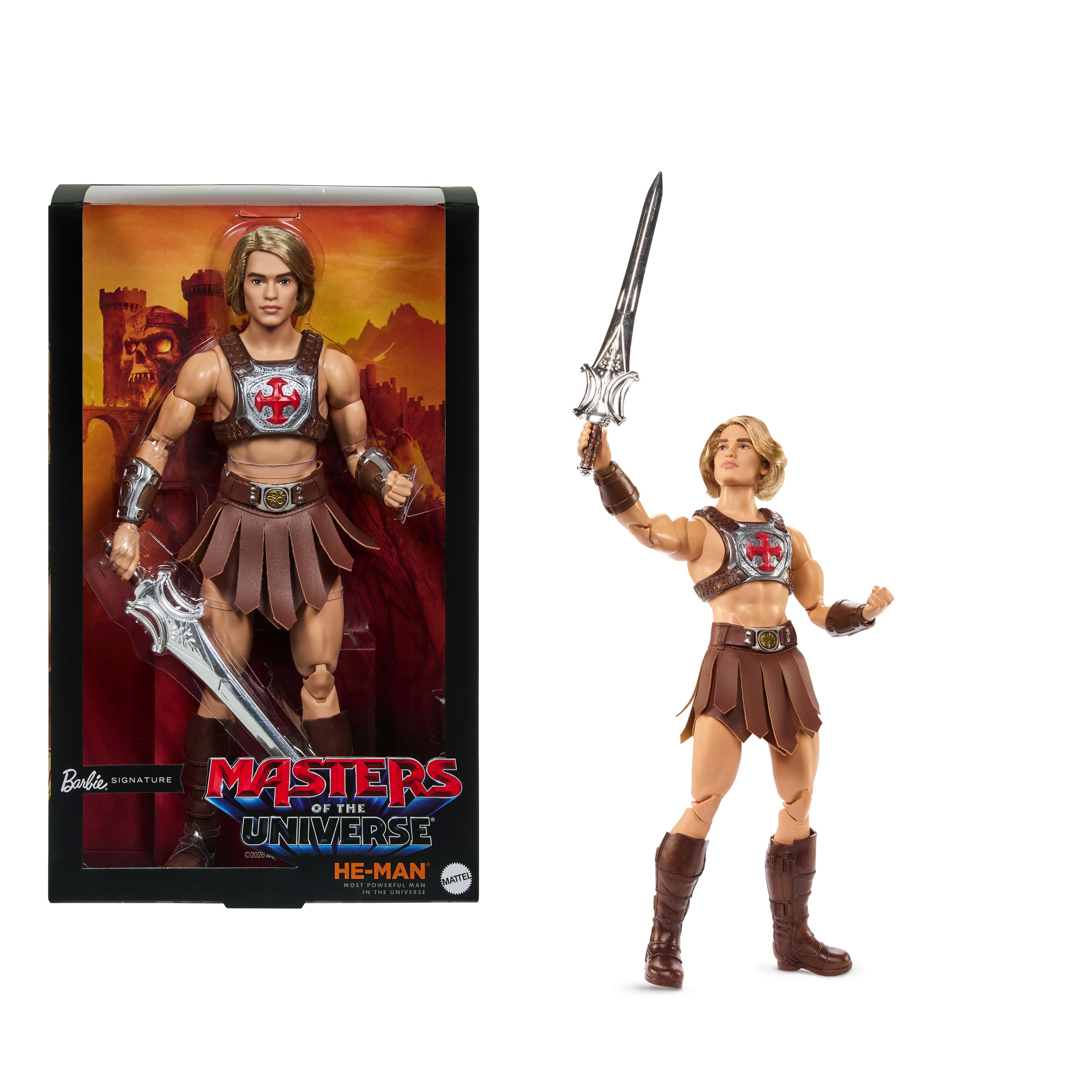 Barbie Signature Ken He-Man-Sammelpuppe in MOTU-Filmmode