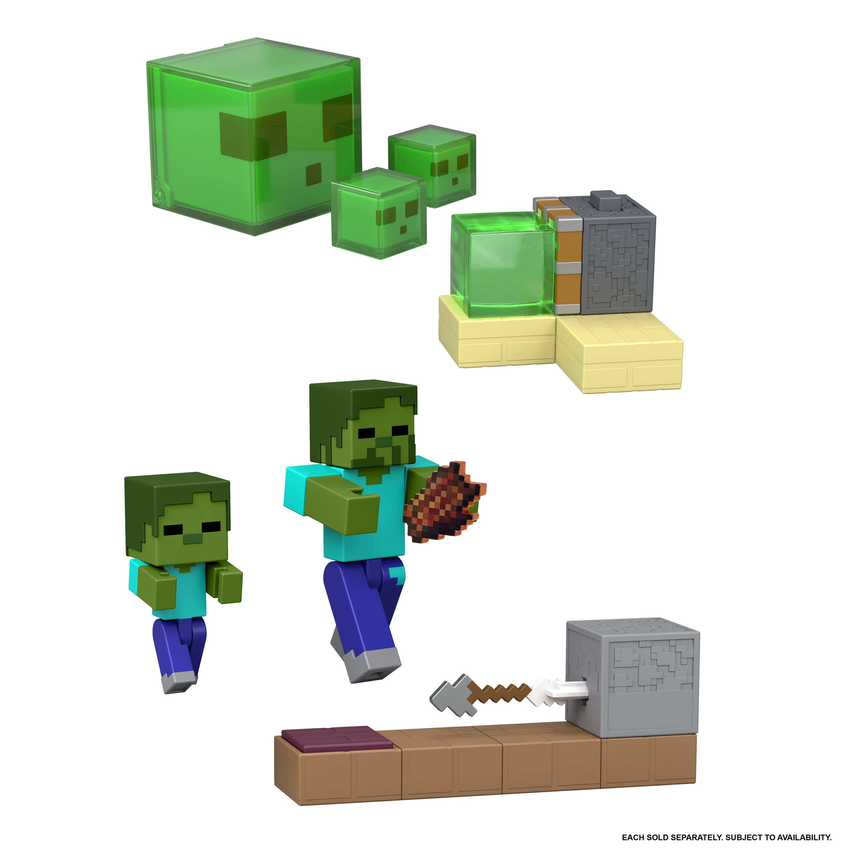 Minecraft Redstone Charged Set mit aufgeladener Actionfigur und Mechanismus, ca. 8 cm großes Spielzeug – Keine Auswahl