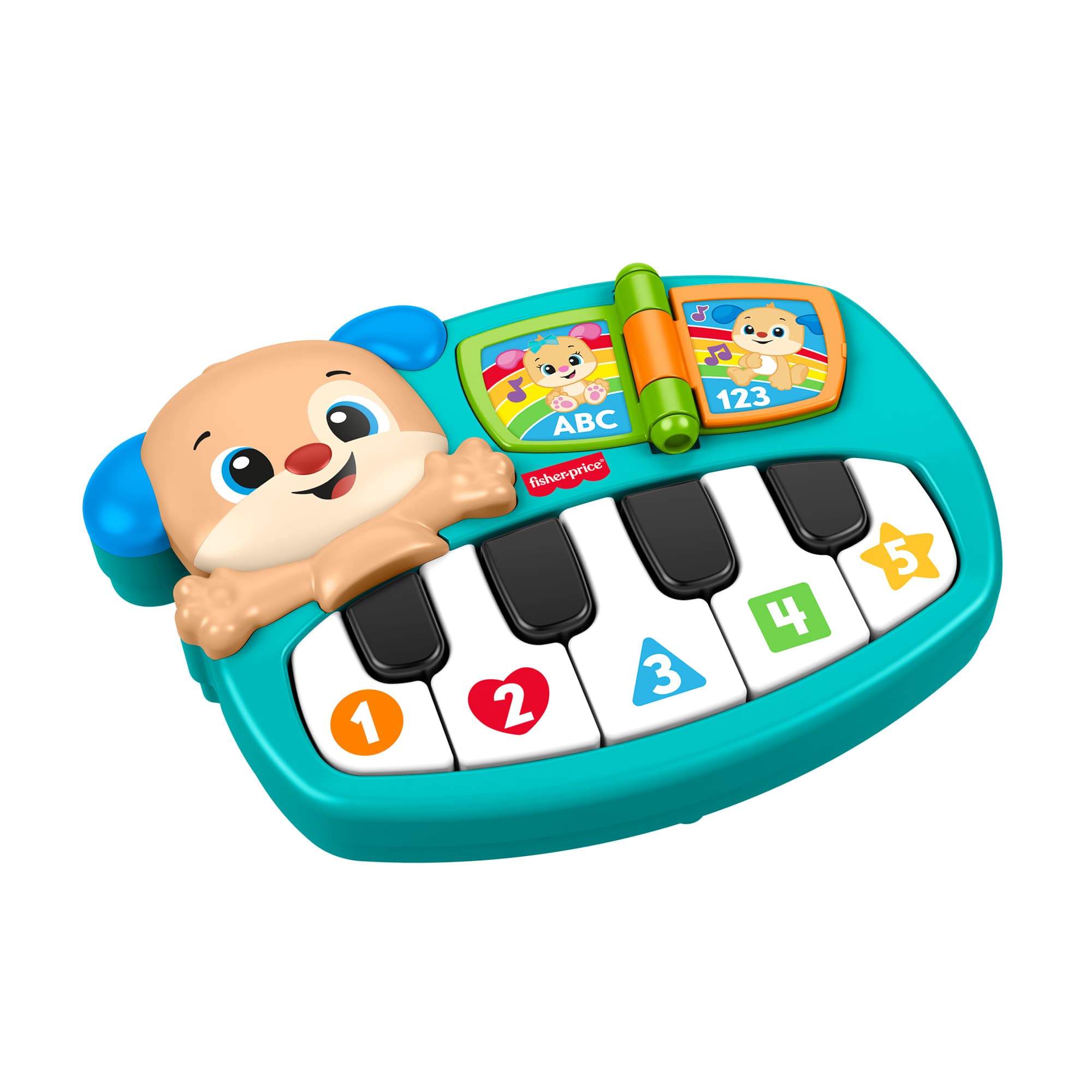 Fisher-Price Lernspaß Piano, musikalisches Lernspielzeug für Babys und Kleinkinder, deutsche Version