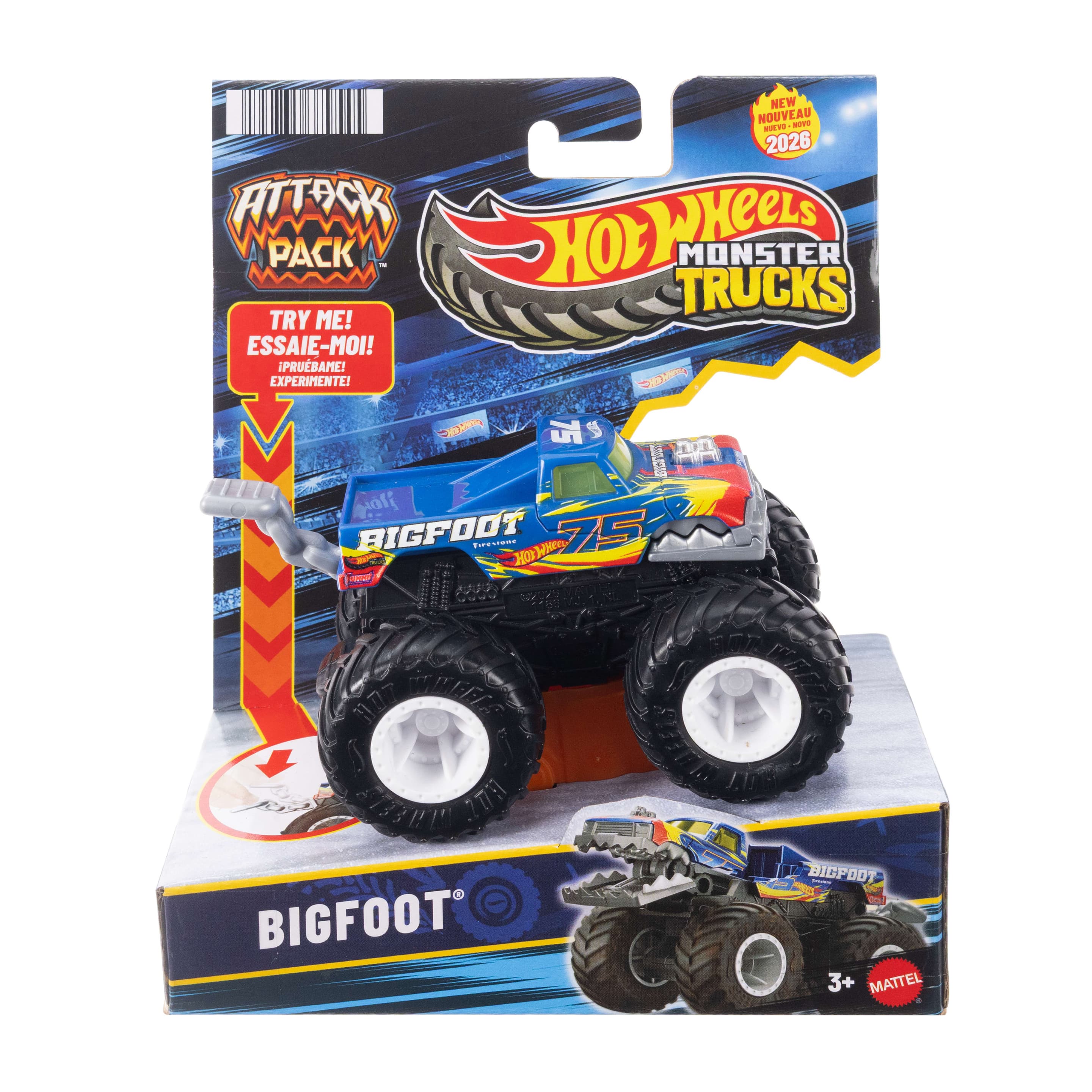 Hot Wheels Monster Trucks Attack Pack Spielzeugfahrzeug sortiert