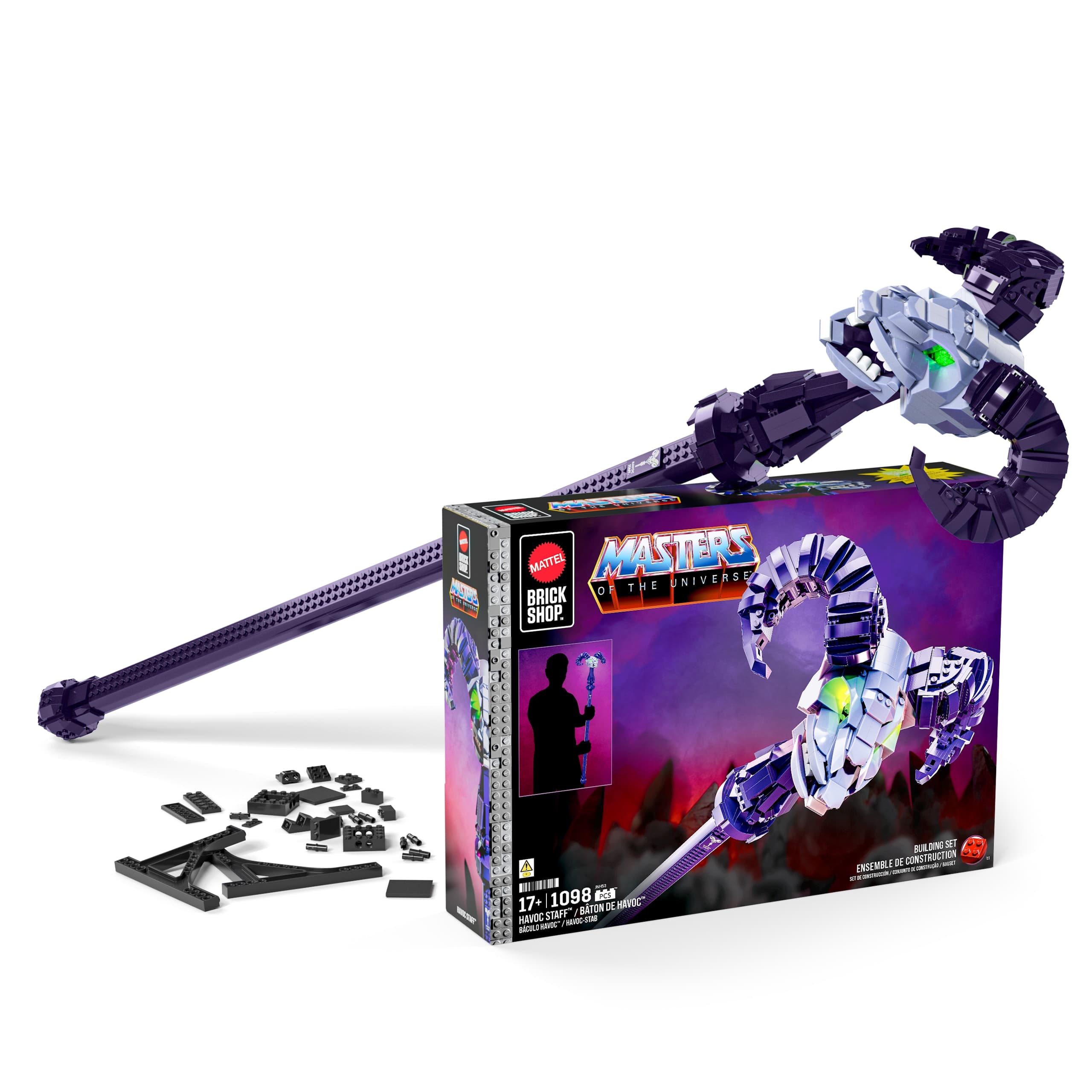 Mattel Brick Shop Masters of the Universe Havoc-Stab Bauset (967 Teile) für Sammler