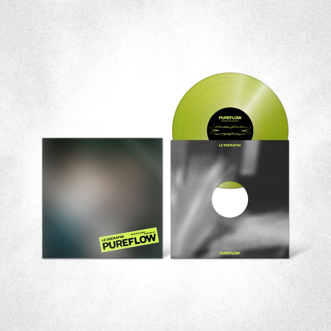 2nd Studio Album 'Pureflow' Pt.1 Vinyl (Electric Yellow Glitter Version)