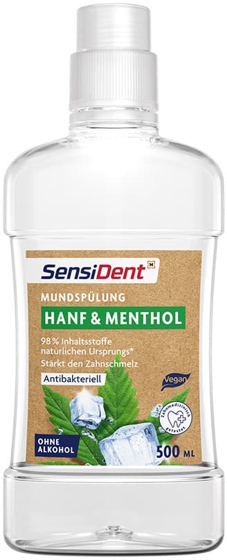 SensiDent Mundspülung Hanf & Menthol