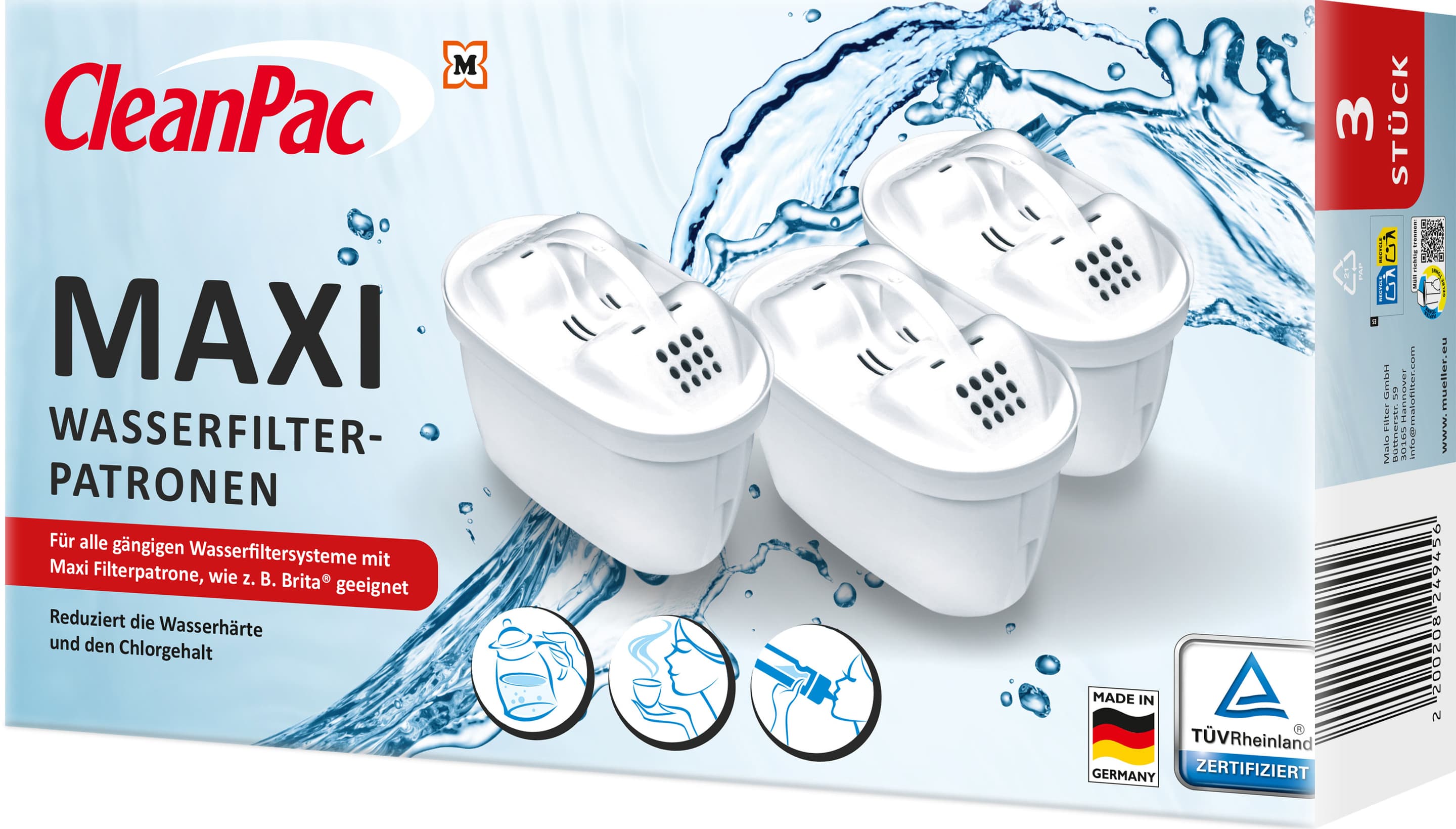 CleanPacMaxi Wasserfilter Patronen