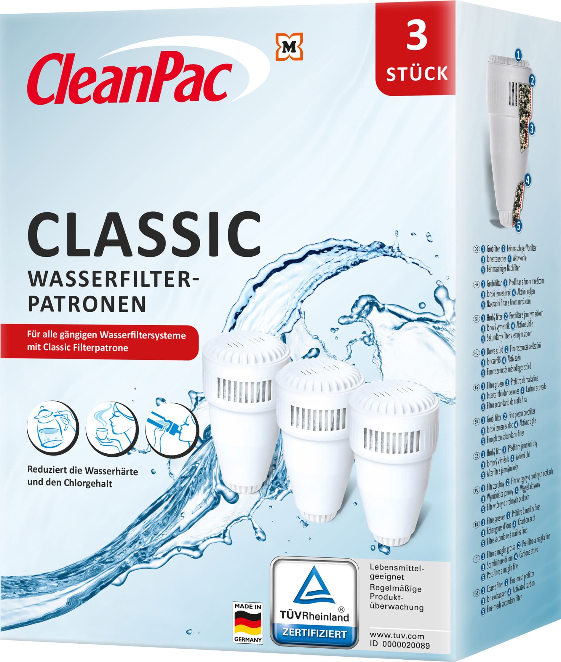 CleanPac Classic Wasserfilter Patronen