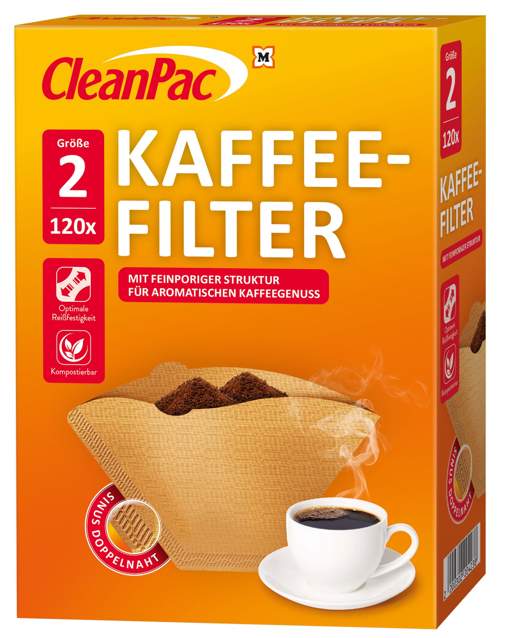 CleanPac Kaffefilter Größe 2