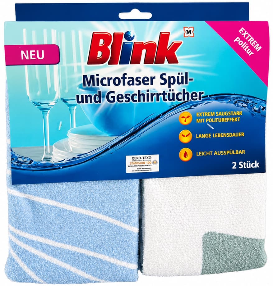 Blink Microfaser Spül- und Geschirrtücher