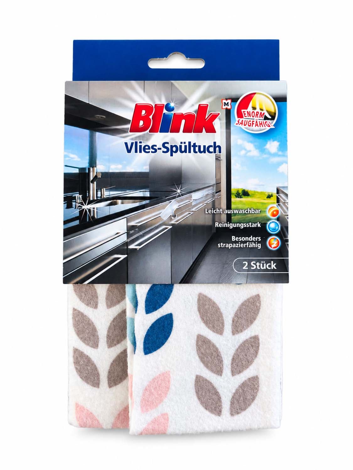 Blink Vlies-Spültuch 2er-Packung, 35x35 cm