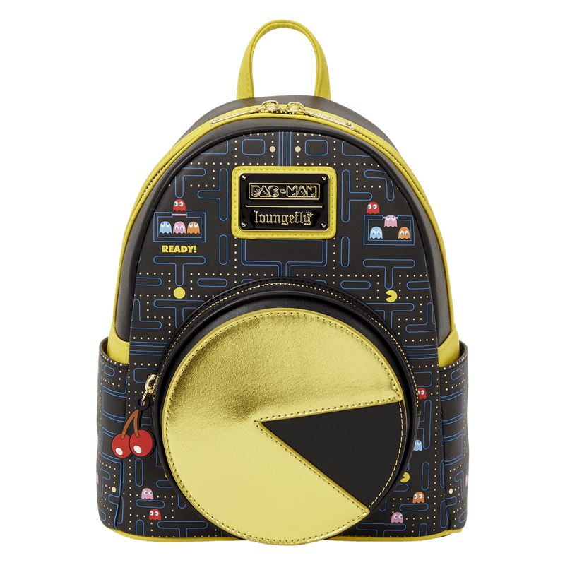Loungefly Pac-Man Glow Mini Backpack – Leuchtender Mini‑Rucksack mit Retro‑Spielmotiv
