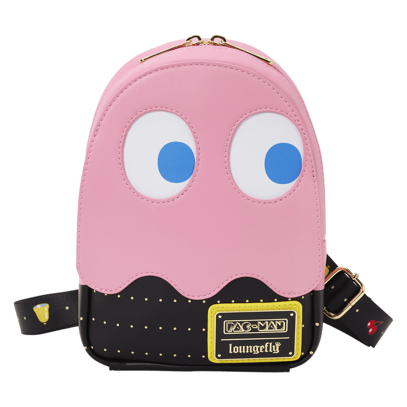 Loungefly Pac-Man Pinky Ghost Glow Sling Bag – Leuchtende Crossbody‑Tasche im Retro‑Gaming‑Design