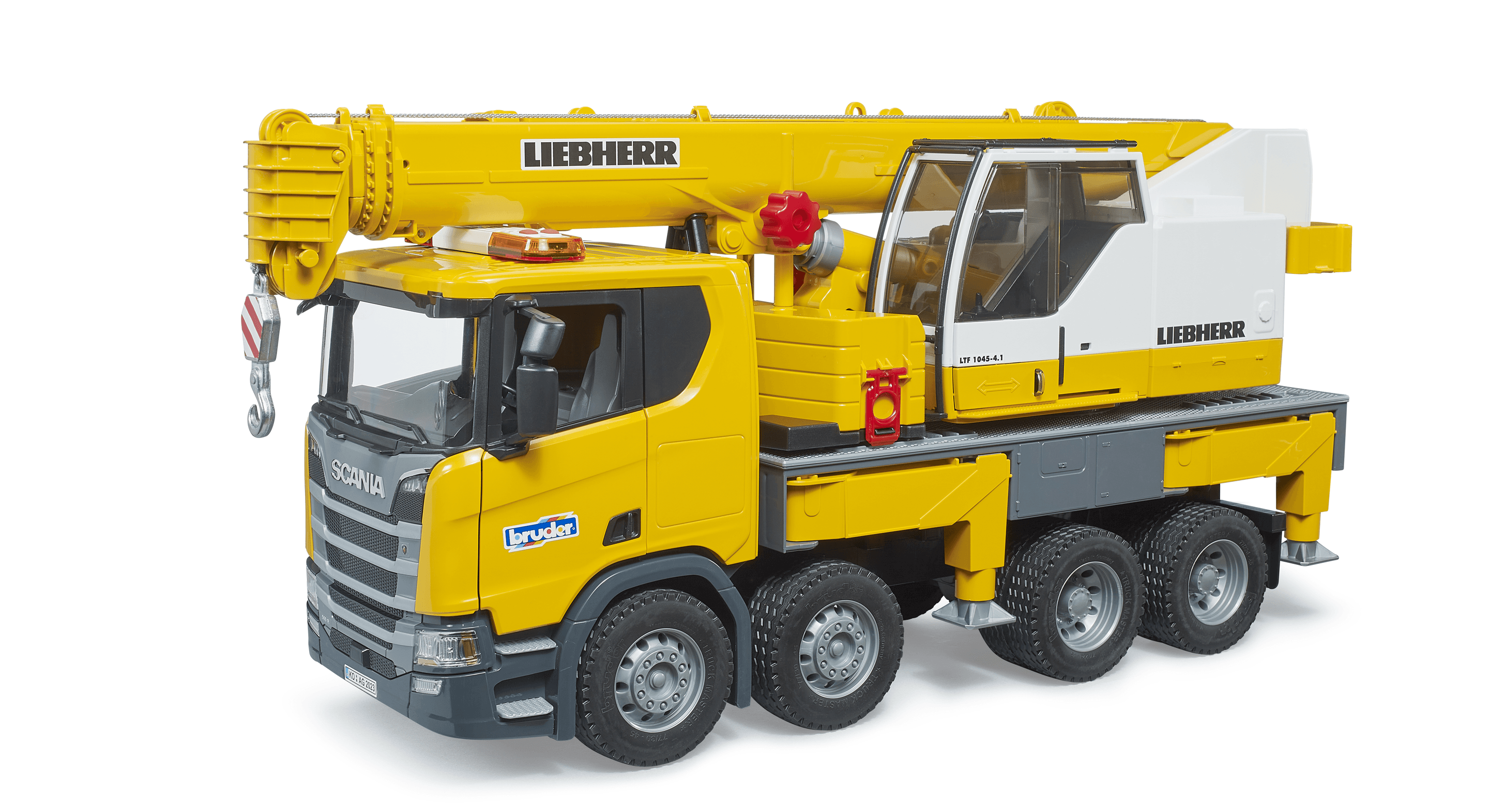 BRUDER - Scania Super 560R Liebherr Kran-LKW mit Light + Sound Modul