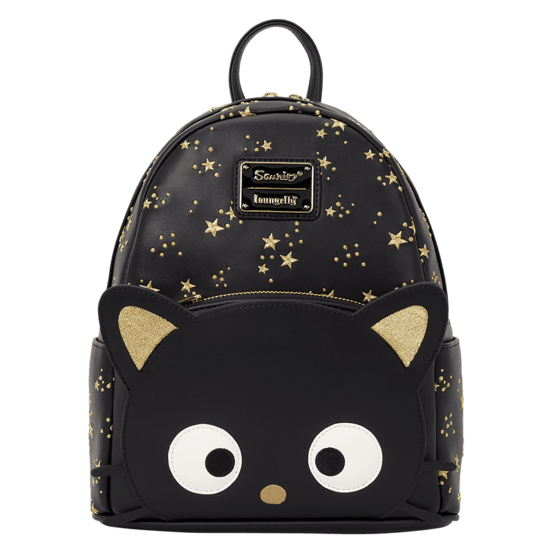 Loungefly Sanrio Chococat Stars Mini Rucksack – Schwarzer Mini Backpack mit Sternstickerei & Chococat Design