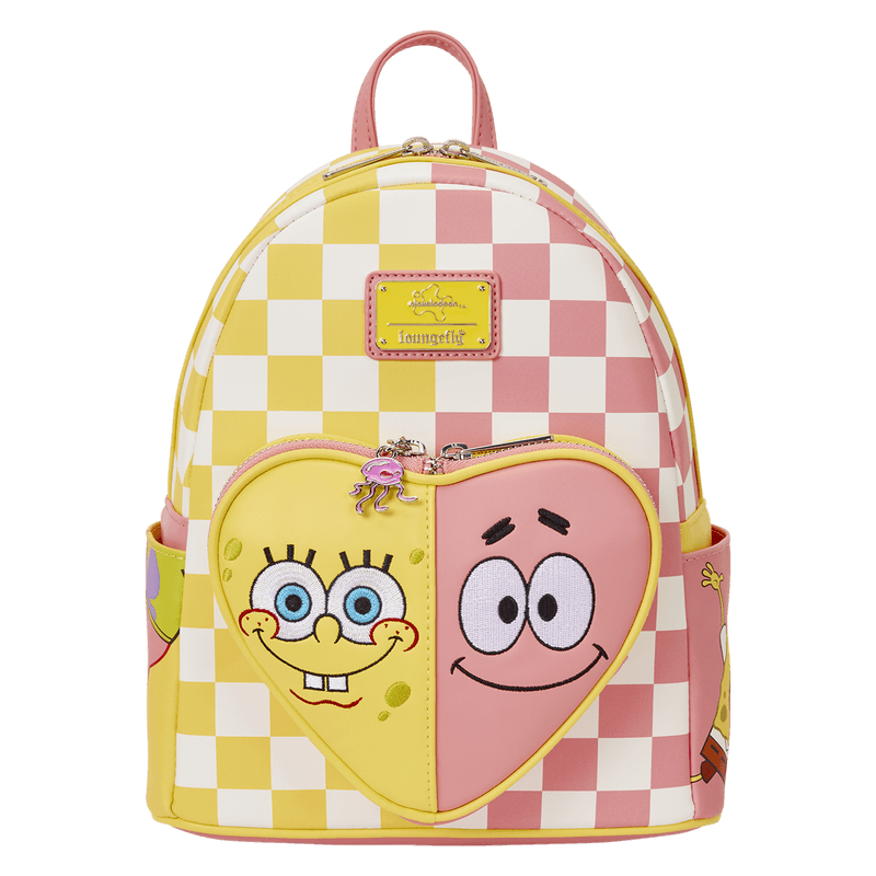 Loungefly SpongeBob & Patrick Checkered Mini‑Rucksack