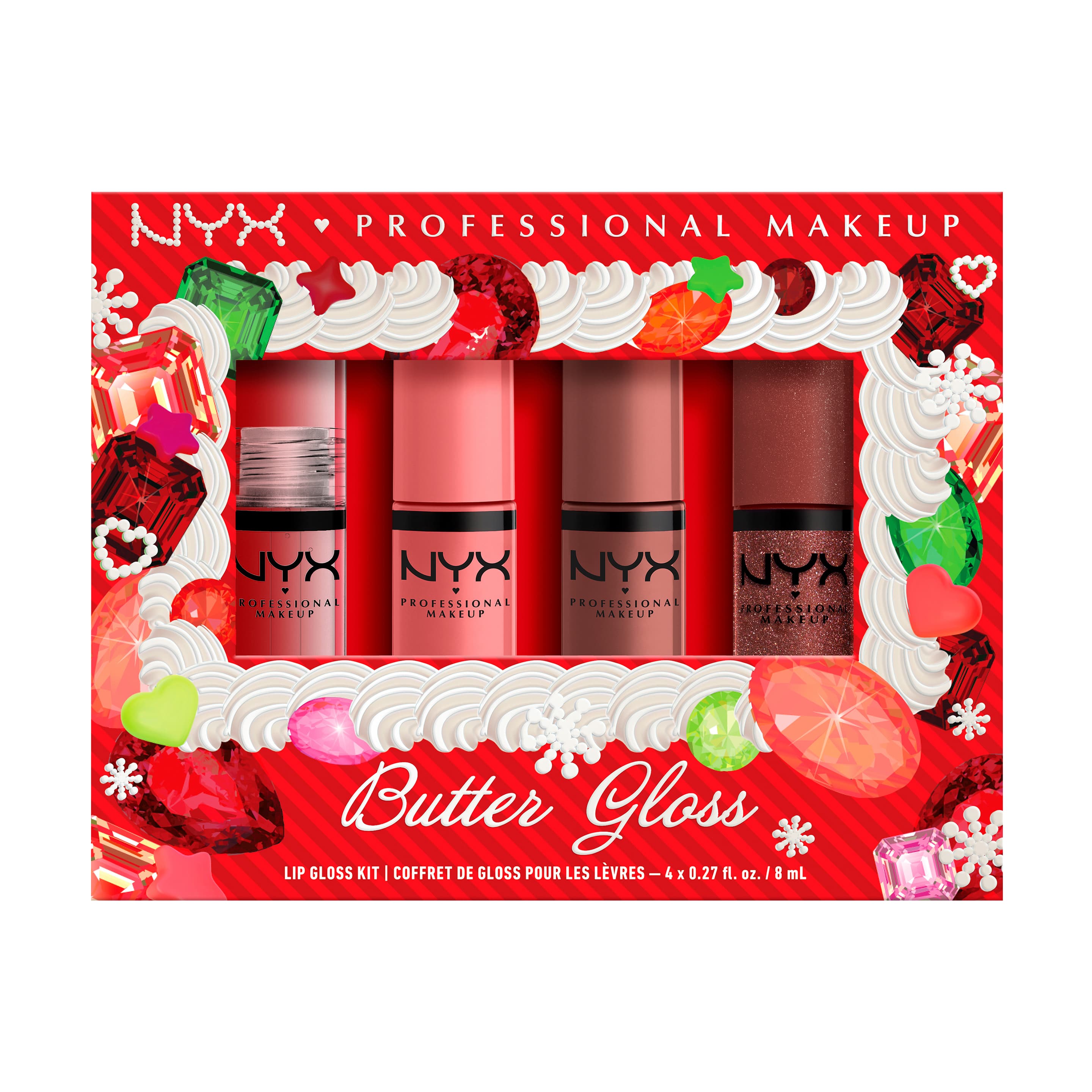 NYX PROFESSIONAL MAKEUP Butter Gloss 4-teiliges Lipgloss-Set