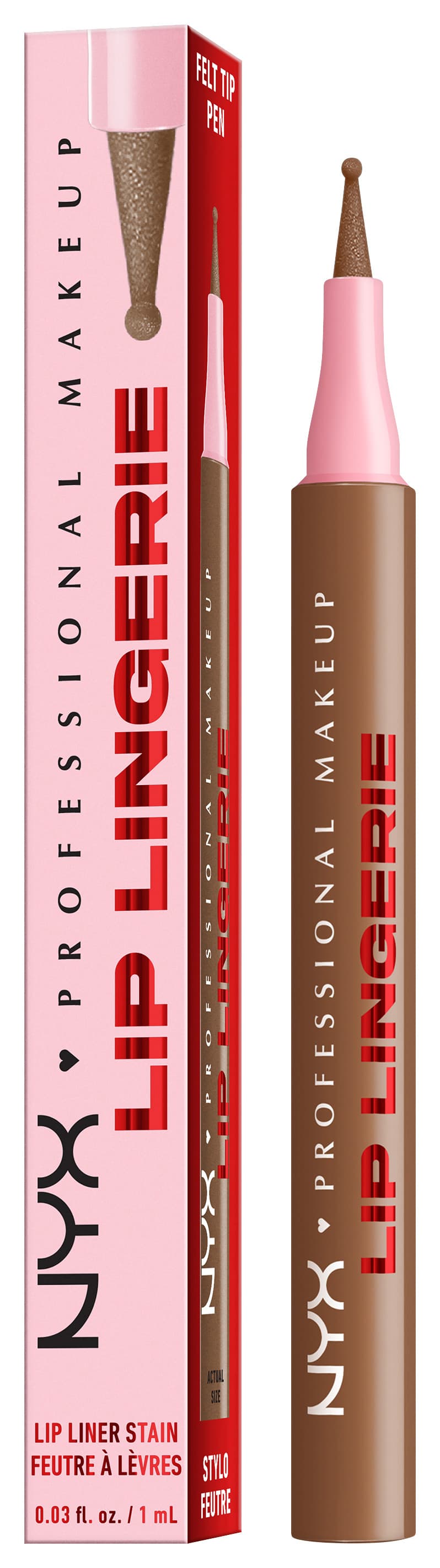 NYX PROFESSIONAL MAKEUP Lip Lingerie Lip Liner Stain Seamless All Day Stain Waterproof