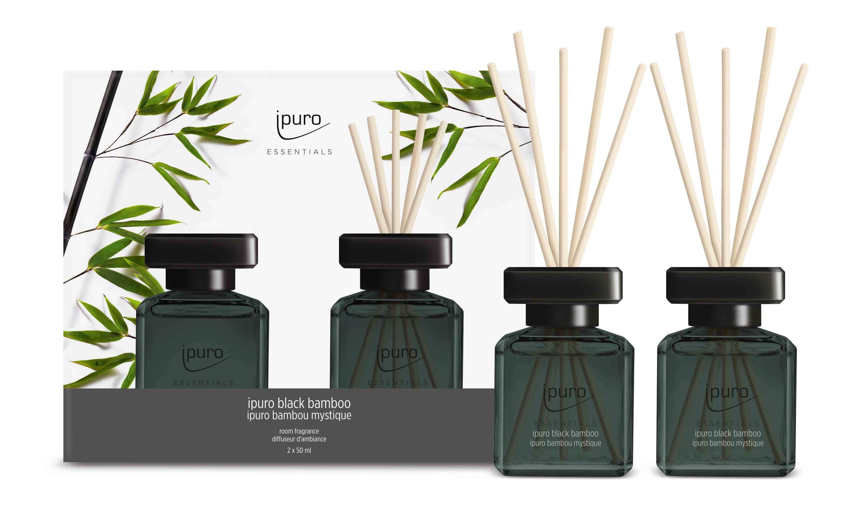 ipuro Raumduft Essential Black Bamboo Set