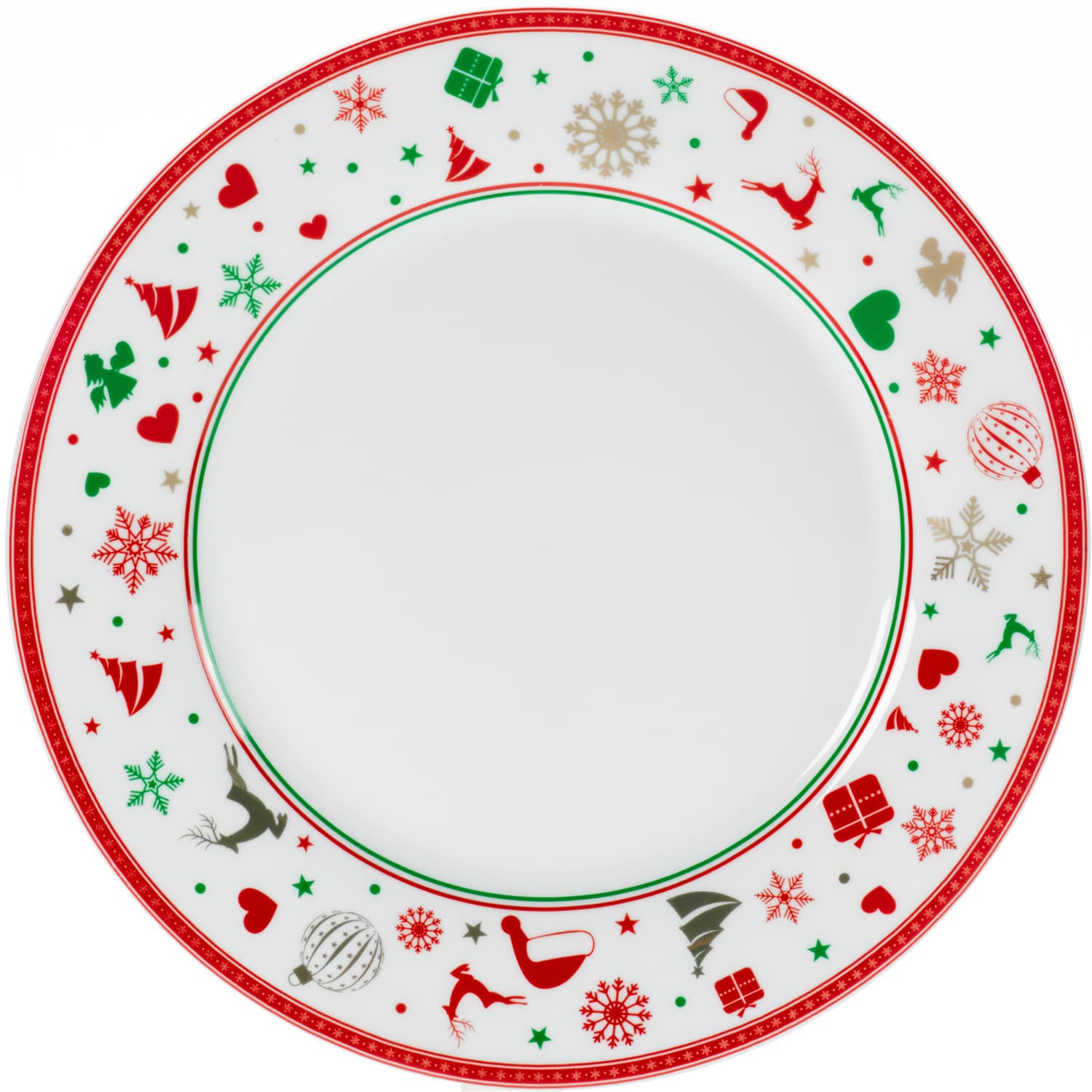 TRENDSHOP Gebäckteller Weihnachten Ø 20cm
