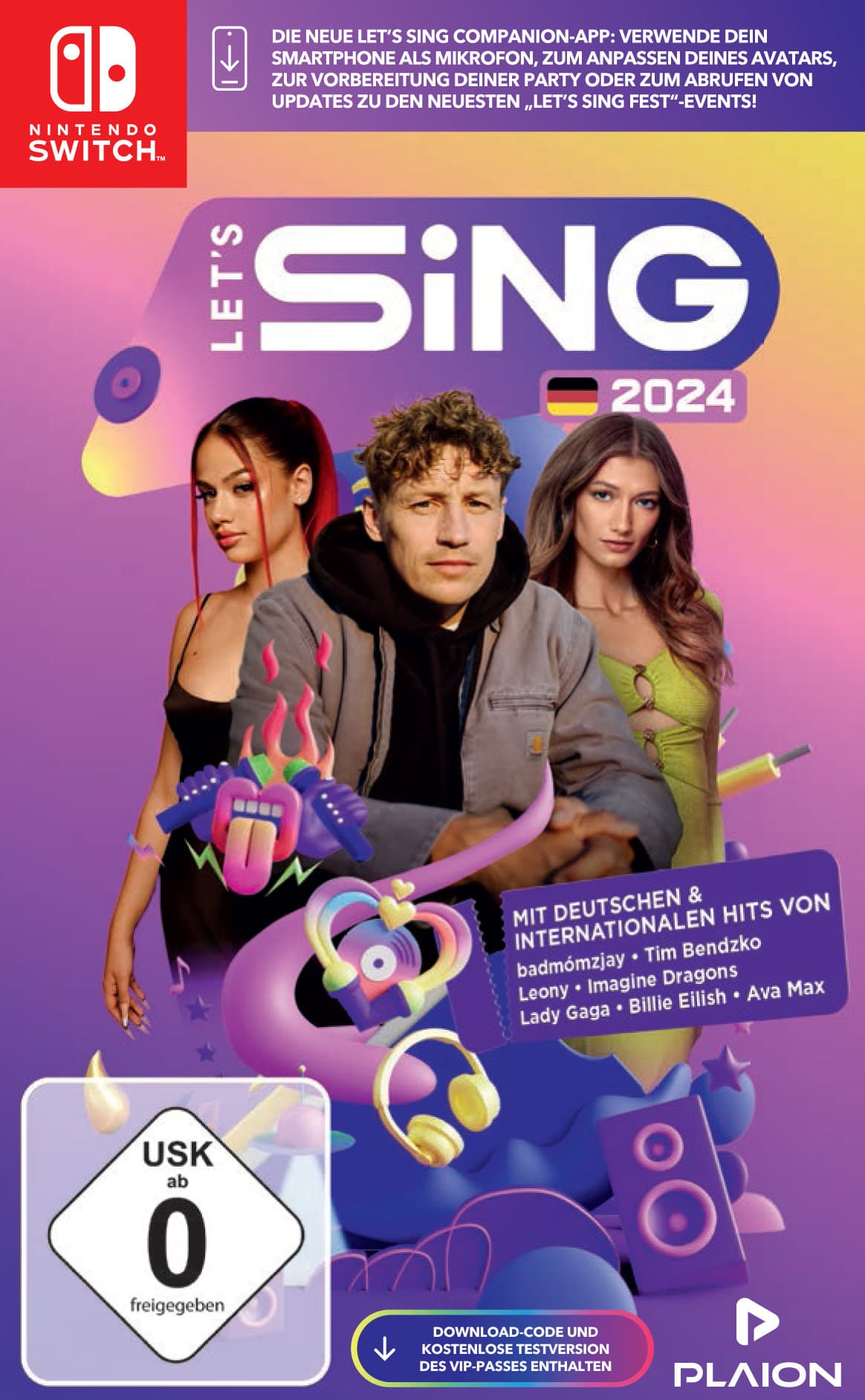 Let's Sing 2024 - German Version Nintendo Switch