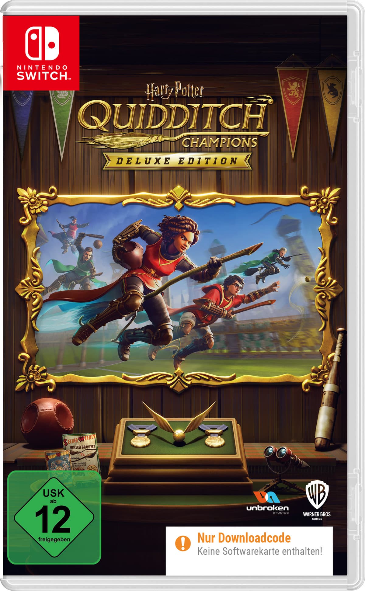 Harry Potter - Quidditch Champions (Deluxe Edition) (Code-in-a-Box) Nintendo Switch