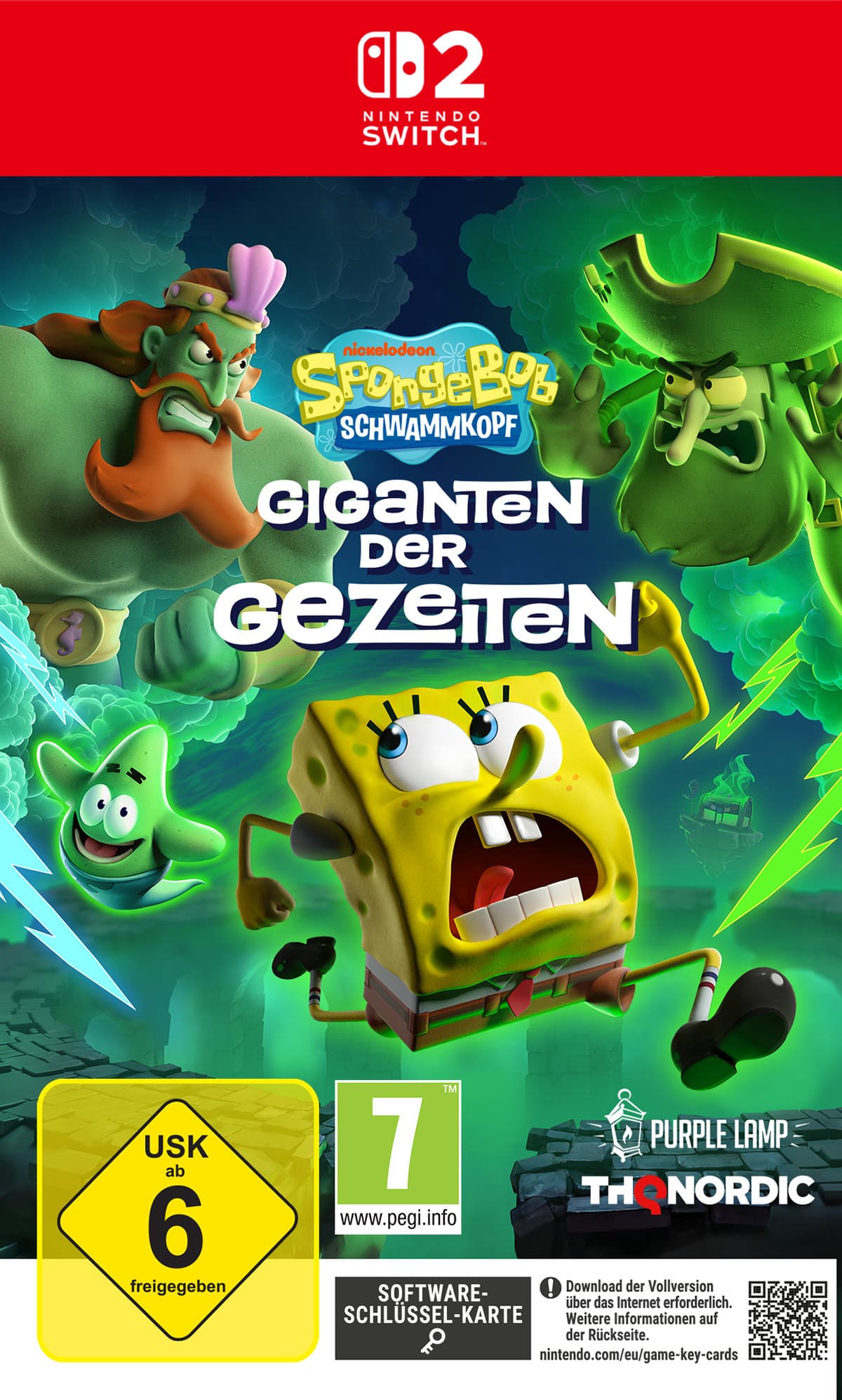 Spongebob Schwammkopf - Giganten der Gezeiten (Key Card) Nintendo Switch 2