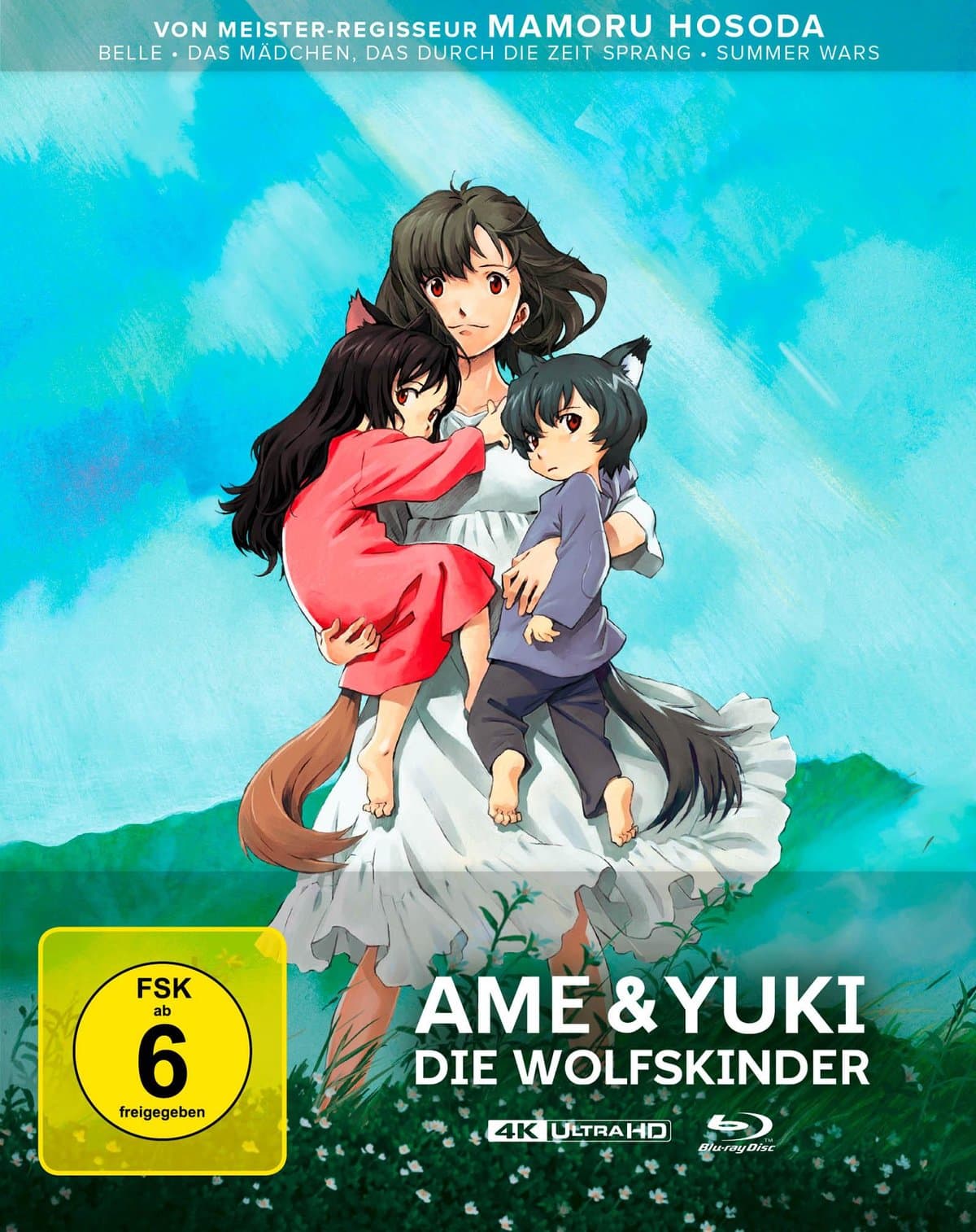 Ame & Yuki - Die Wolfskinder - Limitiertes Stellbook (4K Ultra HD+Blu-ray)