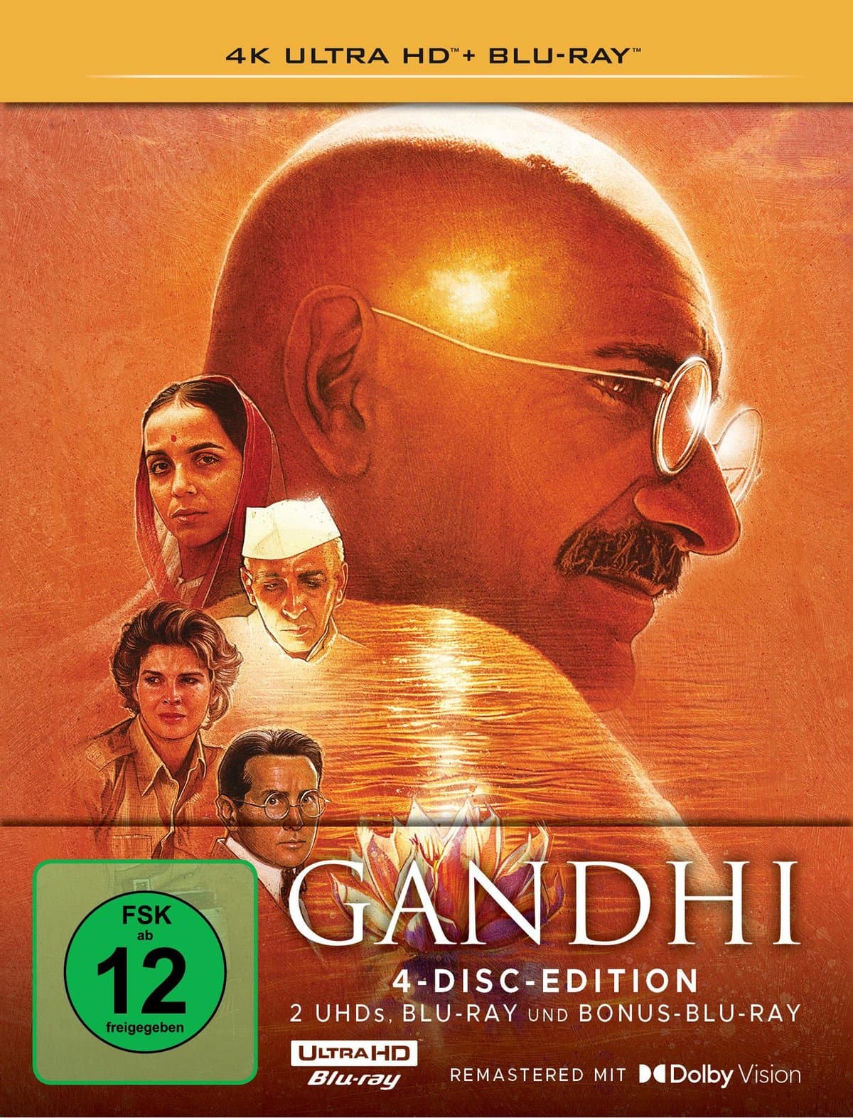 Gandhi - Limitiertes Steelbook (2 4K Ultra HDs + 2 Blu-rays)