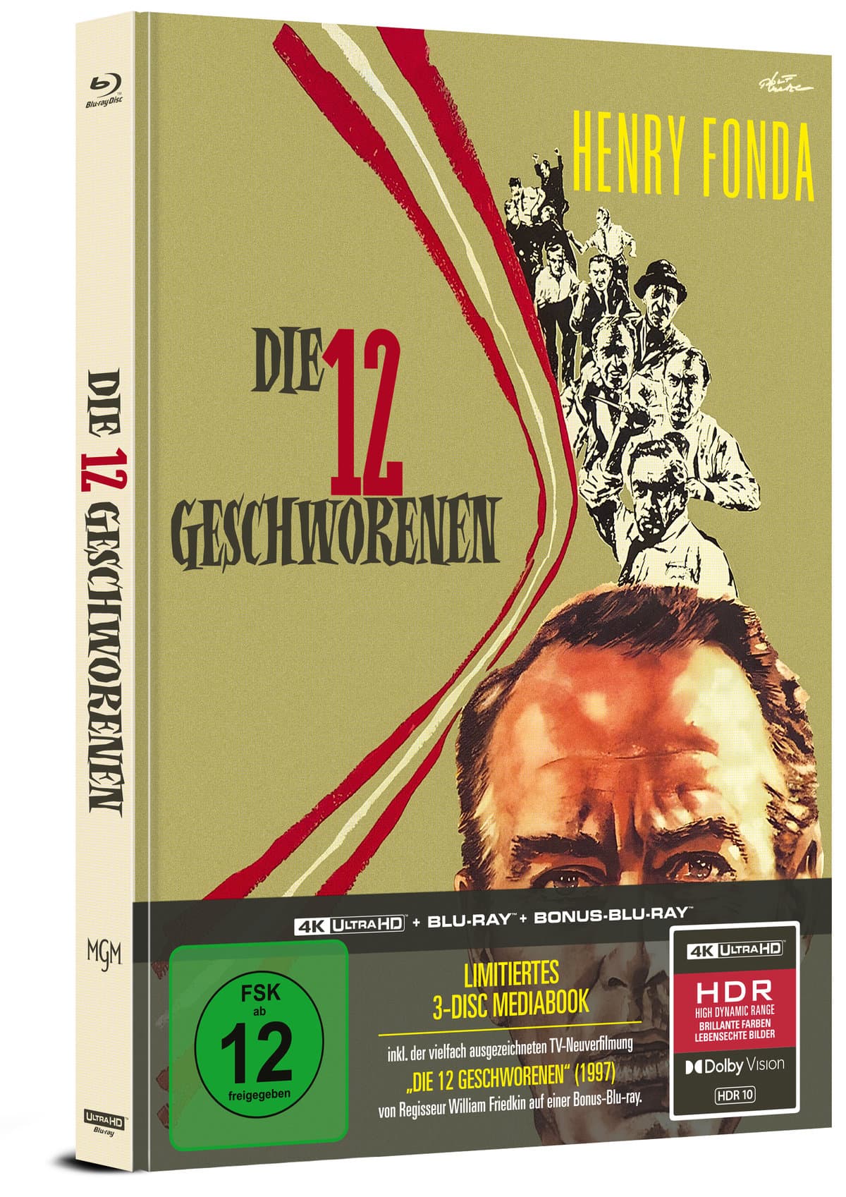 Die zwölf Geschworenen - Limitiertes Mediabook (4K Ultra HD + Blu-ray + Bonus-Blu-ray)