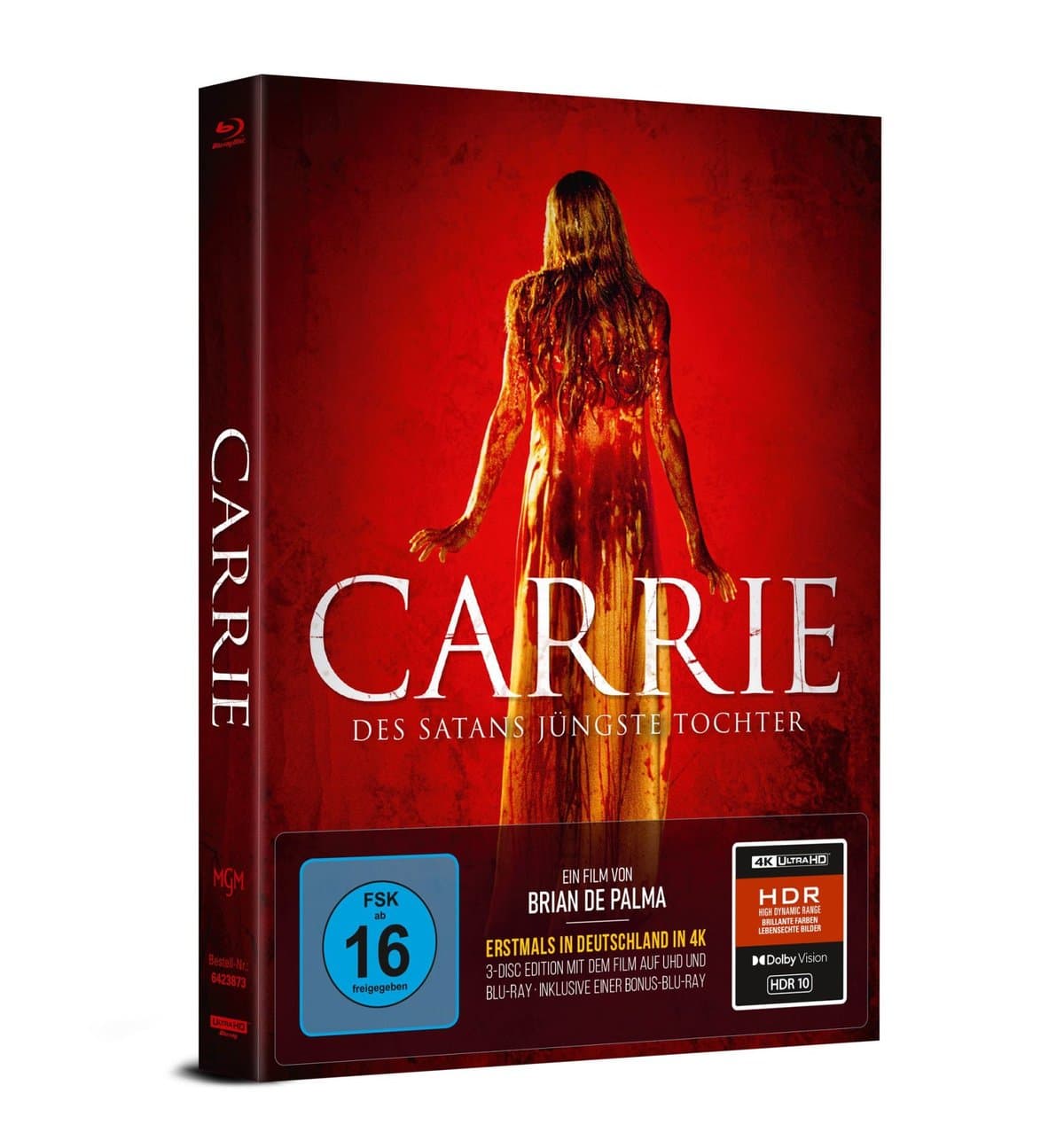Carrie - Des Satans jüngste Tochter - 3-Disc Limited Collector's Mediabook im Schuber (UHD + Blu-ray + Bonus-Blu-ray)