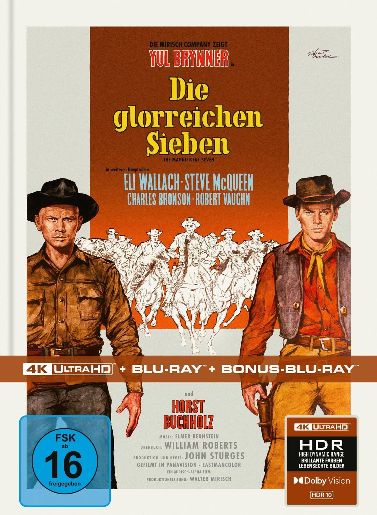 Die glorreichen Sieben - Limitiertes Mediabook (4K Ultra HD + Blu-ray + Bonus-Blu-ray)