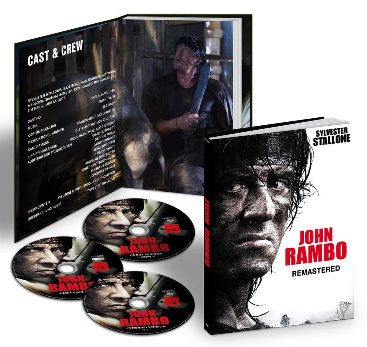 John Rambo - Mediabook - Limited Edition - US Kinofassung + Extended Cut - Remastered (4K Ultra HD + 2 Blu-ray)