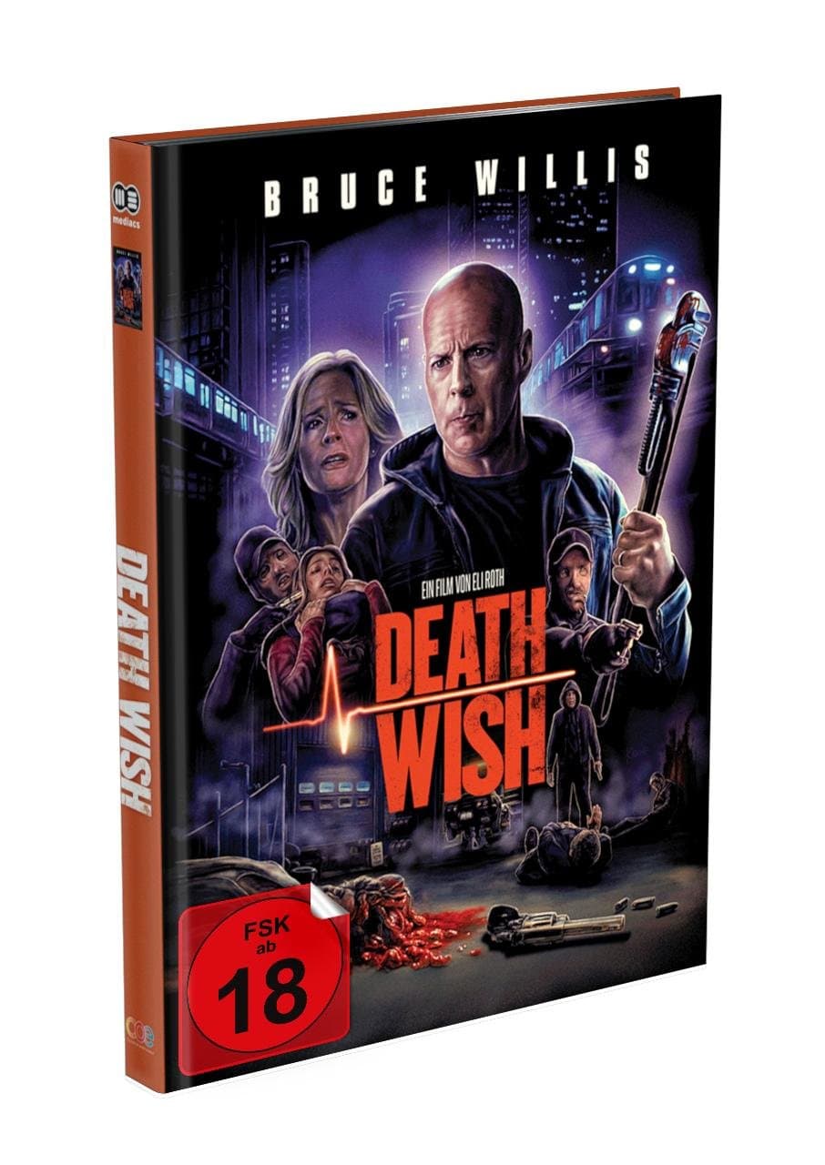 DEATH WISH - 2-Disc Mediabook Cover A (4K UHD + Blu-ray) Limited 999 Edition