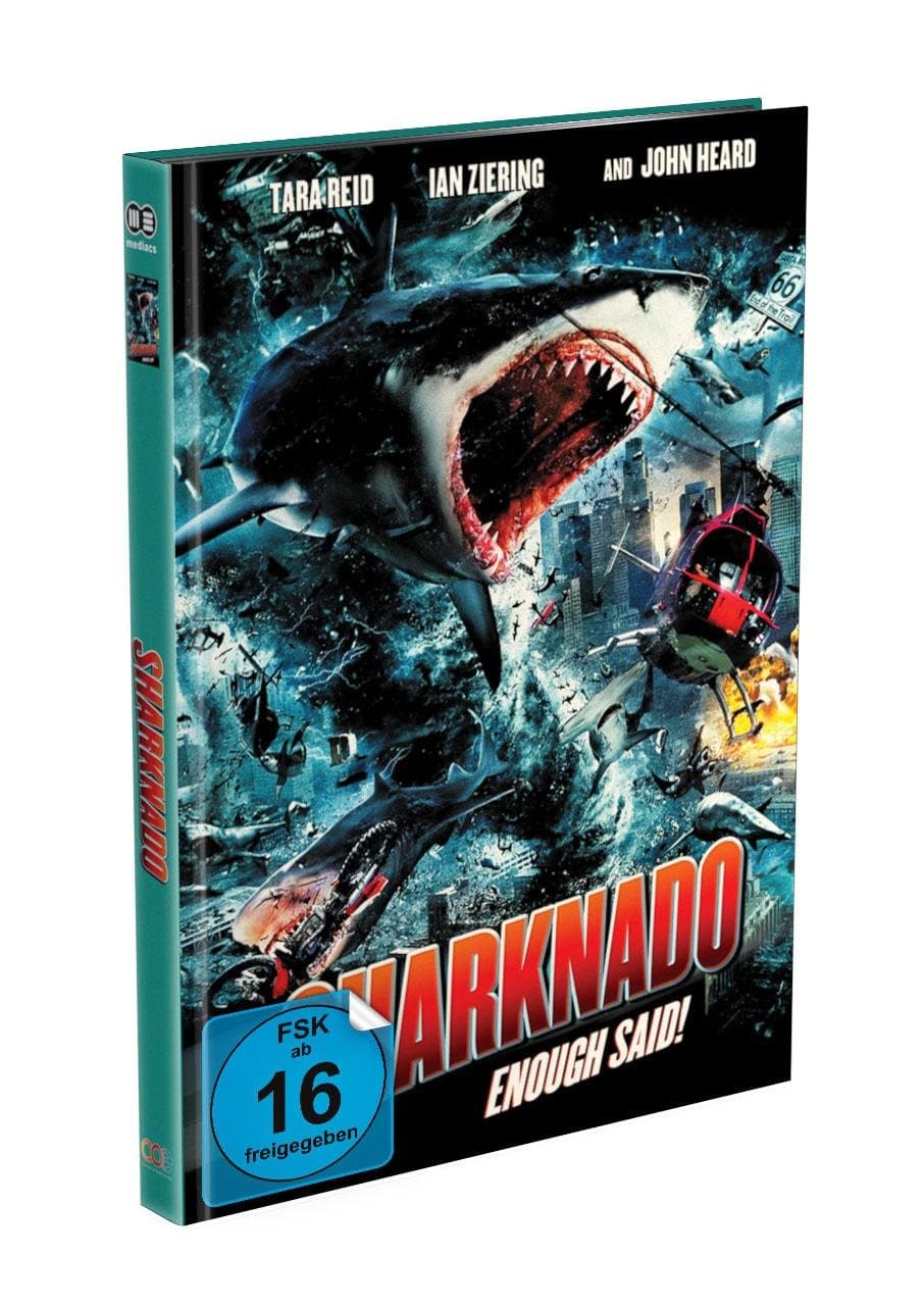 SHARKNADO 1 - Genug gesagt! - 2-Disc Mediabook - Cover A - Limited Edition auf 999 Stück - Uncut (Blu-ray + DVD)