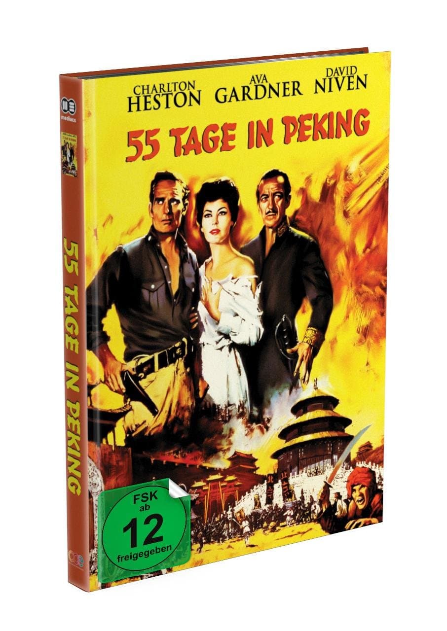 55 TAGE IN PEKING - 2-Disc Mediabook - Cover B - Limited 500 Edition - Uncut (Blu-ray + DVD)