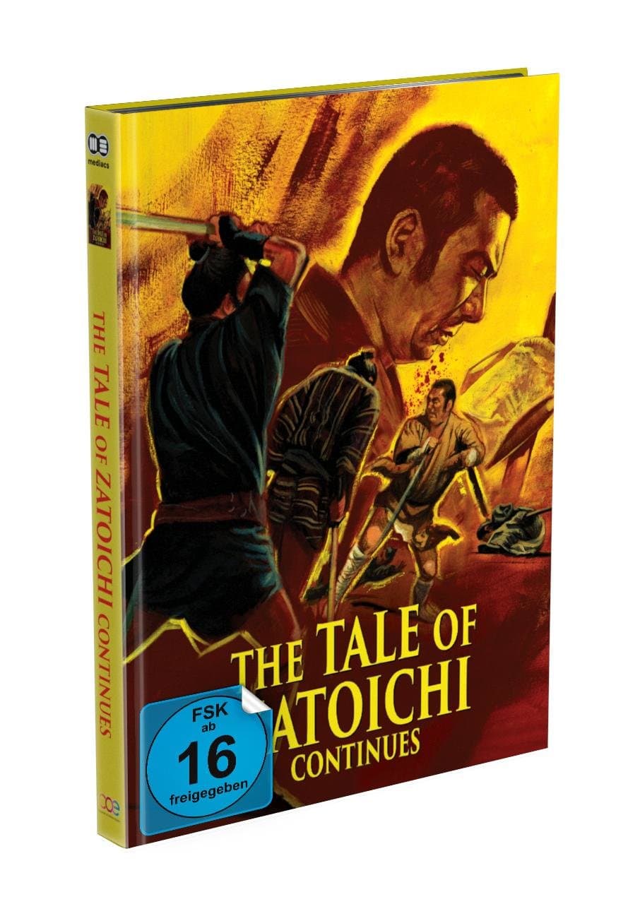 THE TALE OF ZATOICHI CONTINUES - Mediabook - Cover A - Limited Edition auf 2000 Stück - Uncut (Blu-ray + DVD)