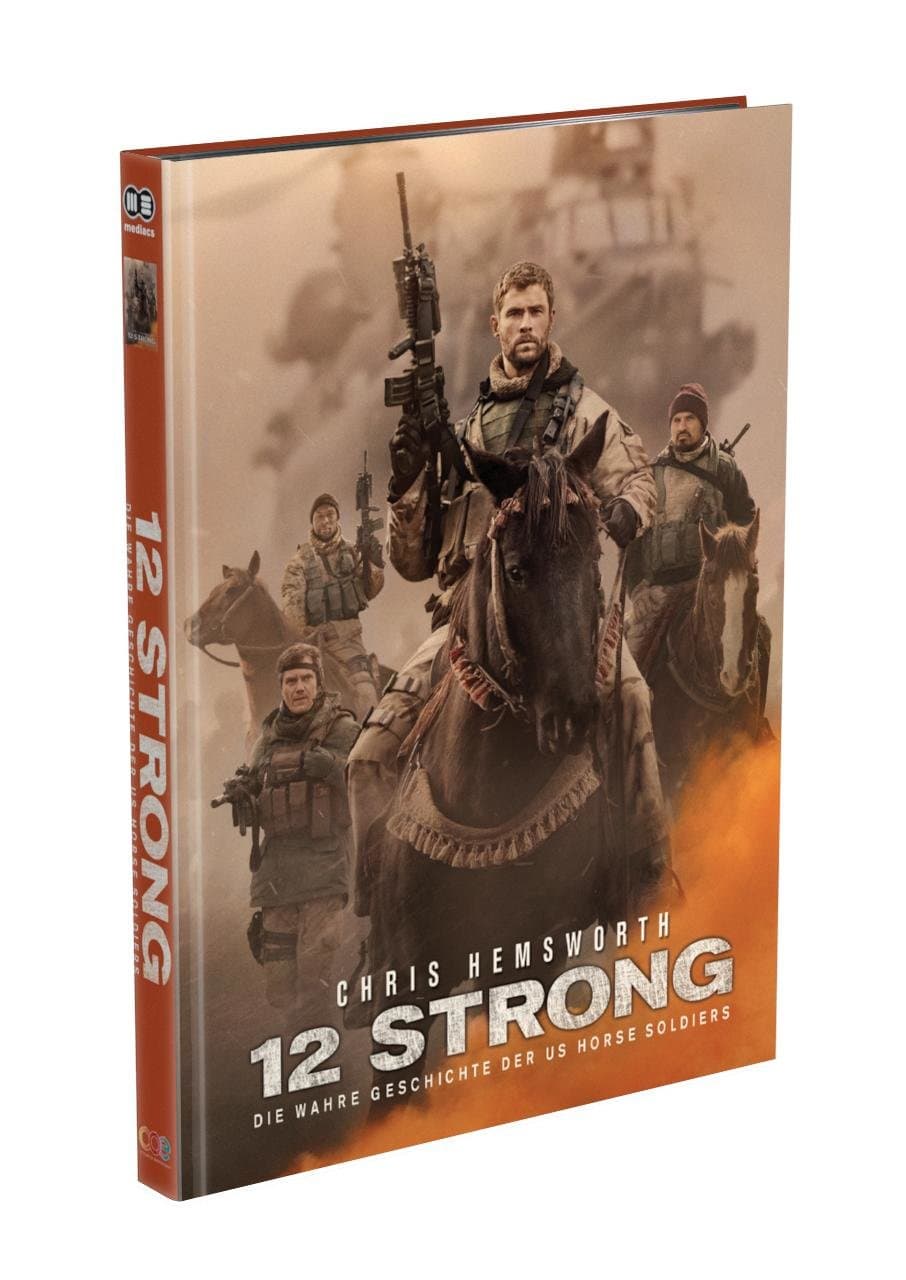 12 STRONG – Die wahre Geschichte der US-Horse Soldiers - 2-Disc Mediabook Cover B (4K UHD + Blu-ray) Limited 500 Edition –