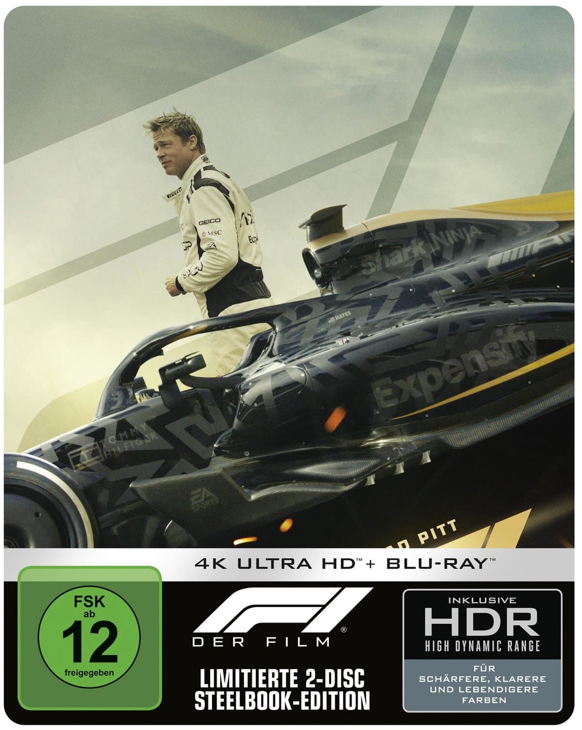 F1 - Limitiertes Steelbook - Cover B (4K Ultra HD) (+ Blu-ray)