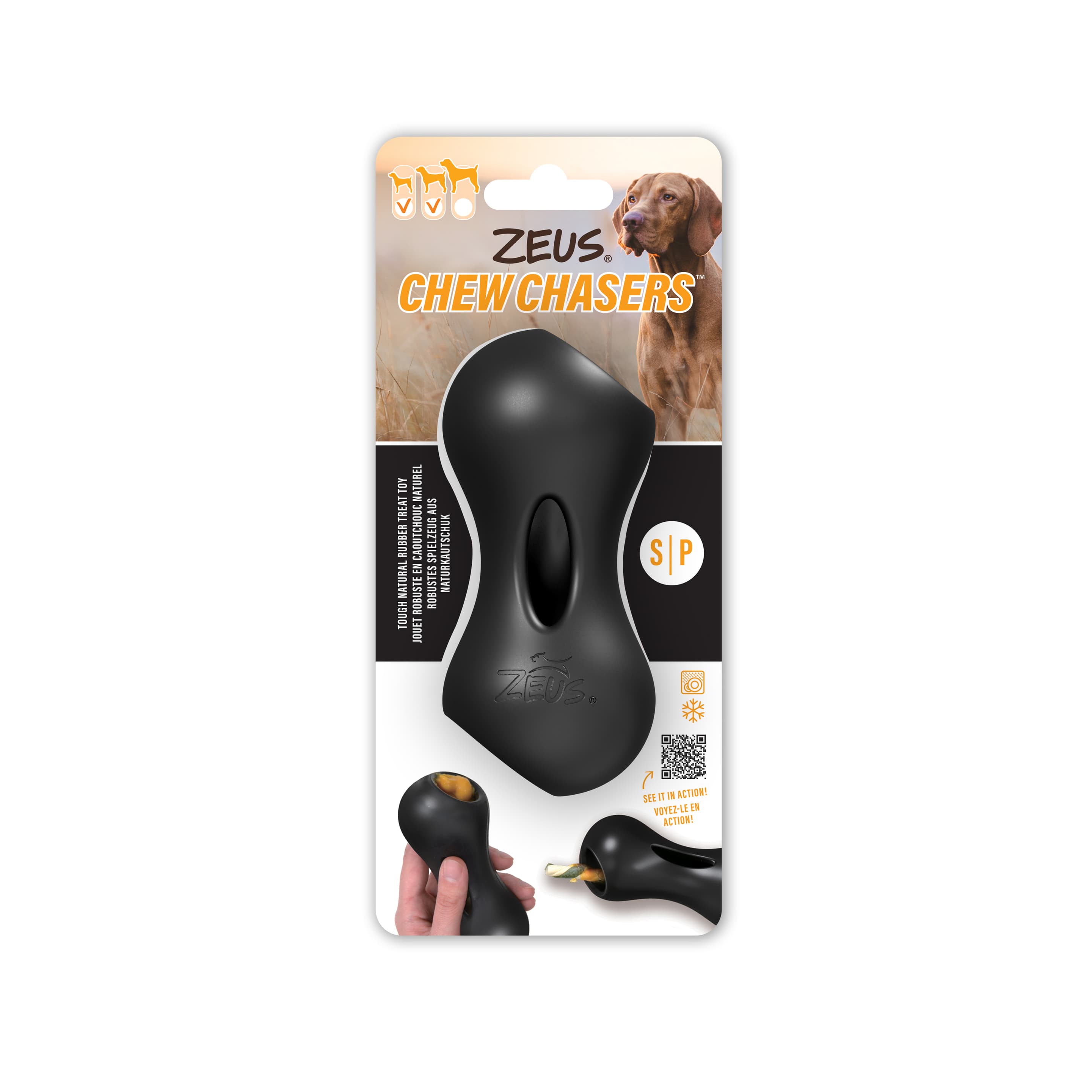 ZEUS Hundespielzeug ChewChasers Treat Peanut S